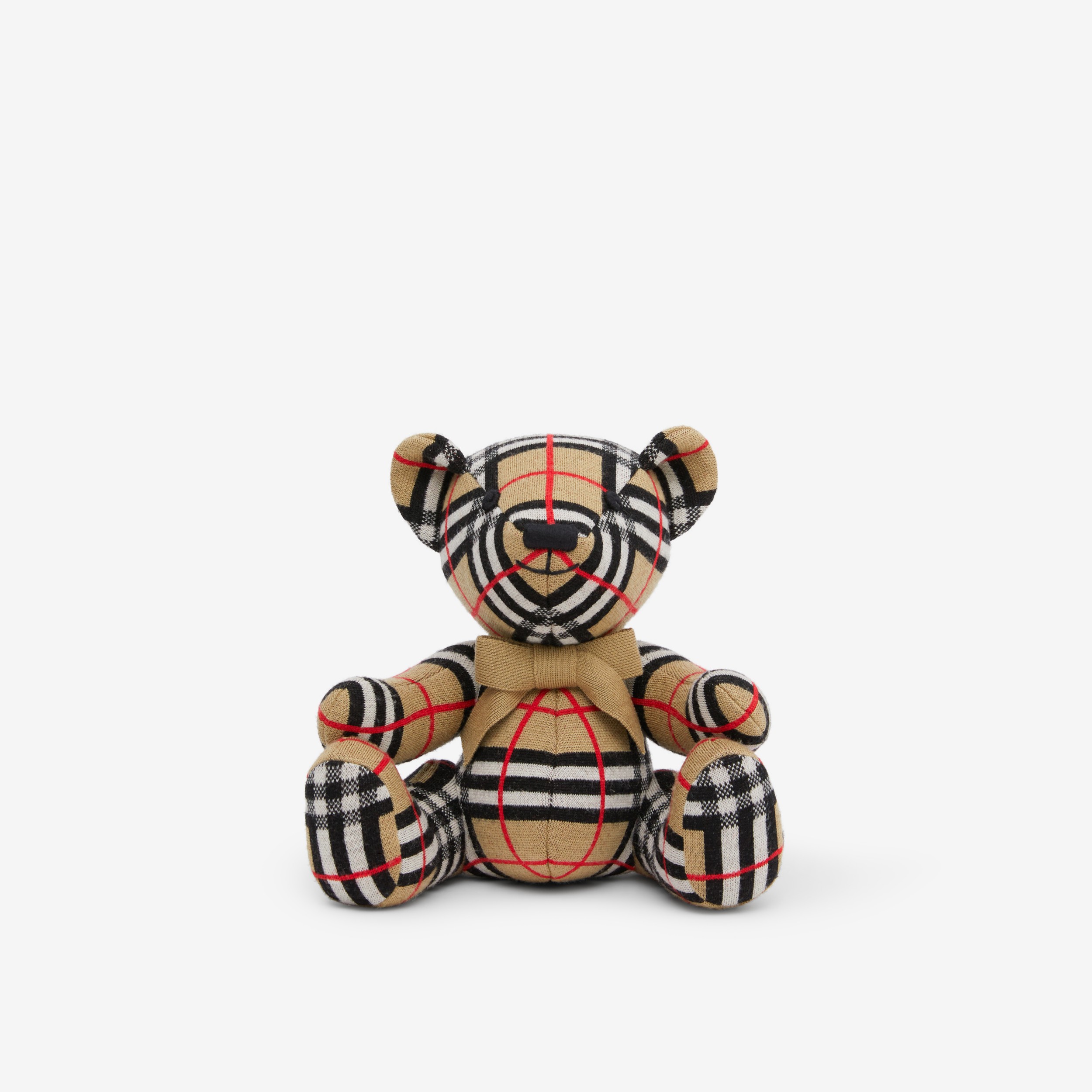 Check Wool Thomas Bear in Archive beige - Children | Burberry® Official