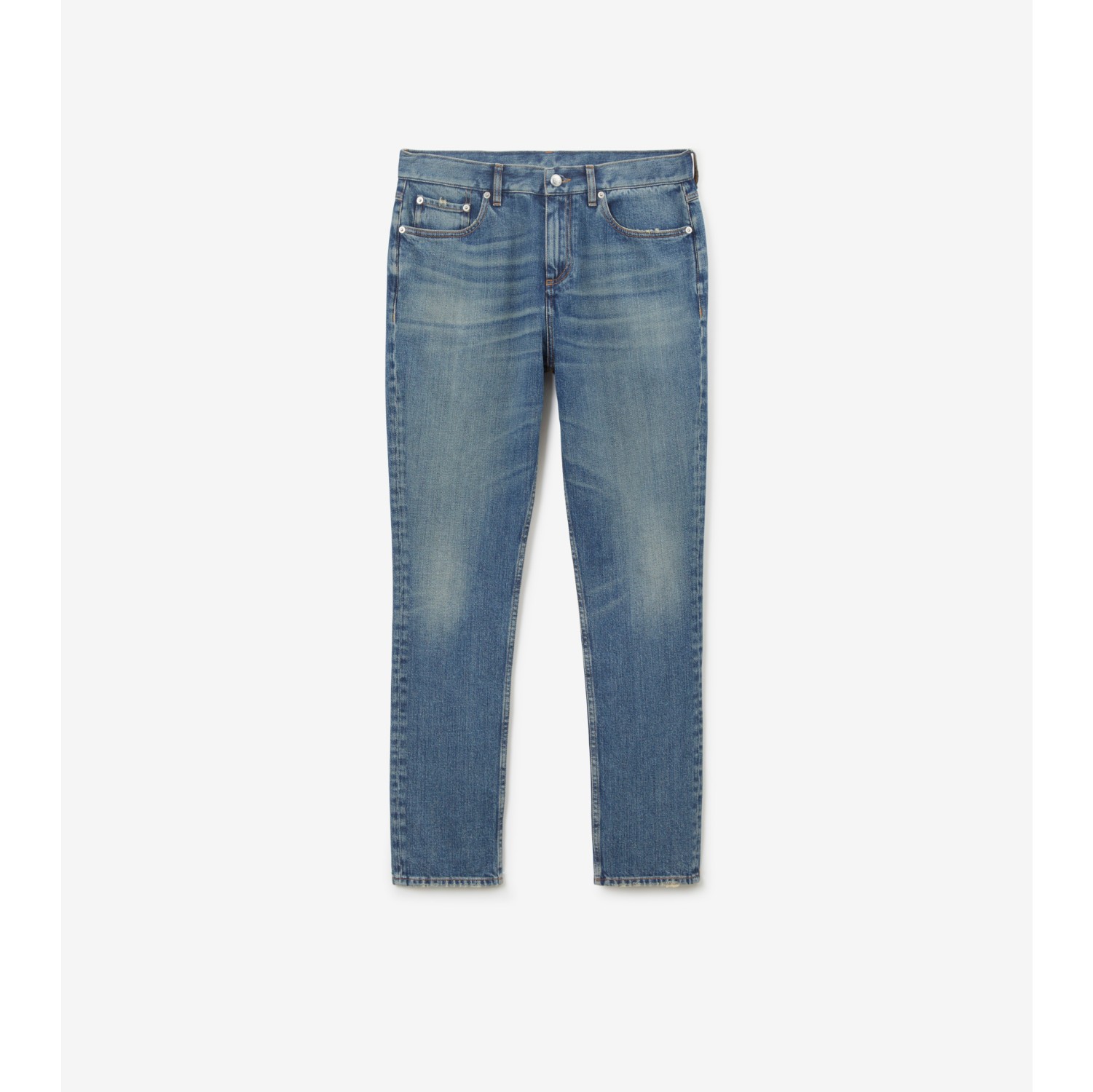 leder Faret vild Udløbet Stretch Japanese Denim Slim Fit Jeans in Vintage - Men | Burberry® Official