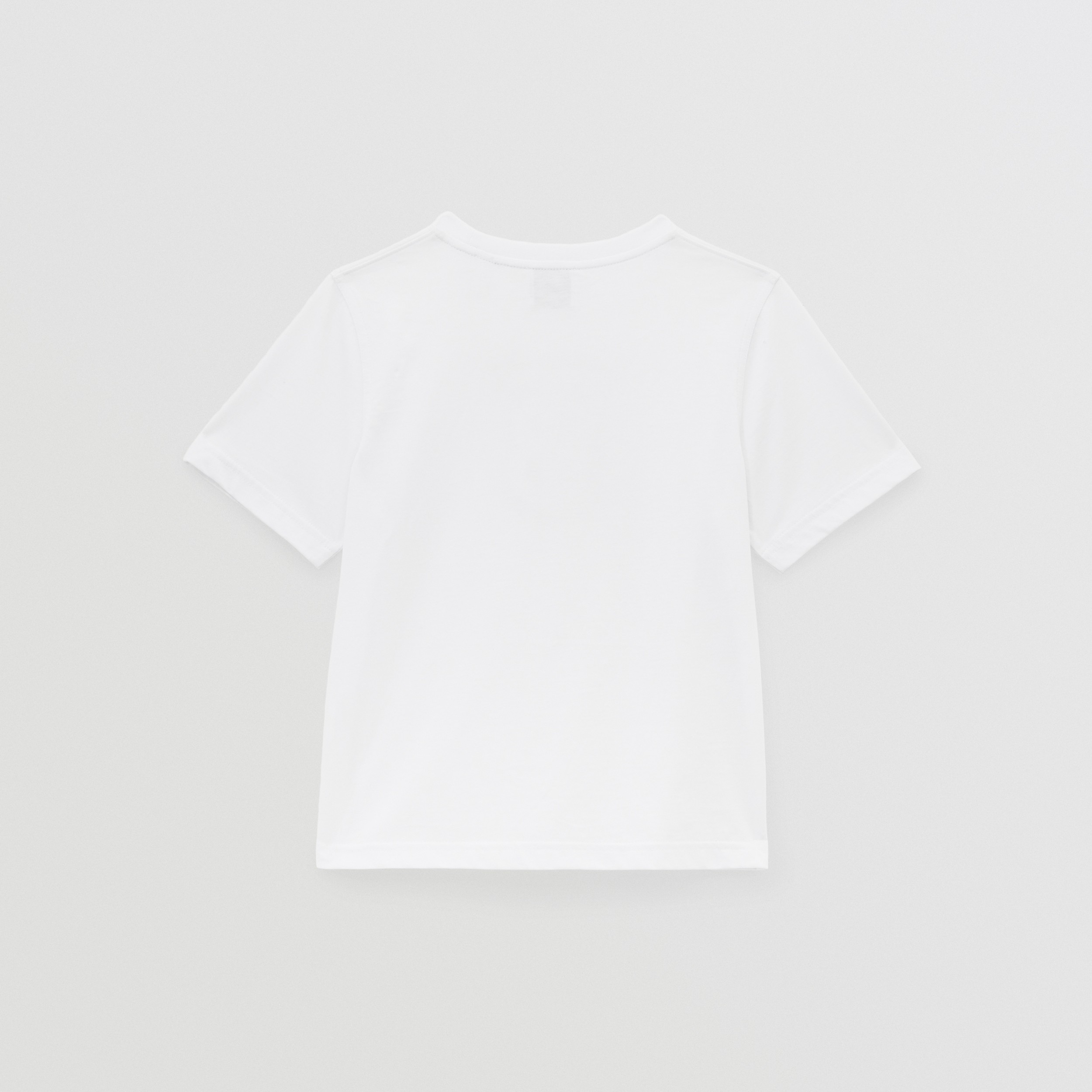 Coral TB Print Cotton T-shirt in White | Burberry® Official