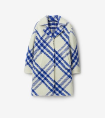 Burberry nova cheap check wool coat