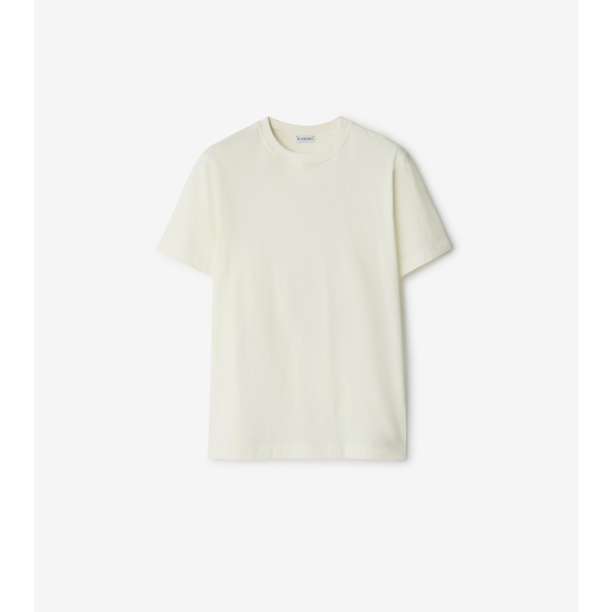 Shop Burberry Fox Cotton T-shirt In Chalk