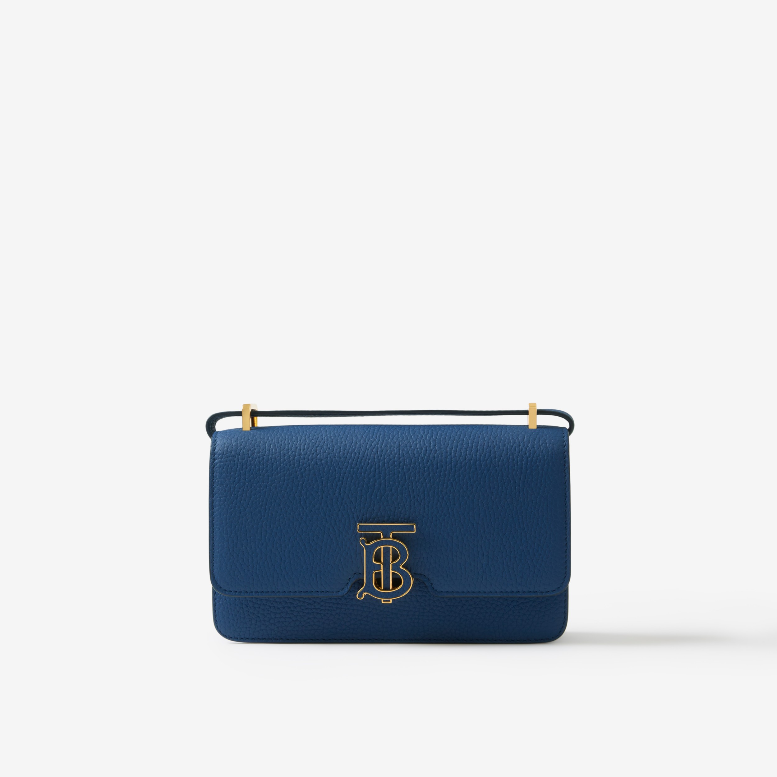 Grainy Leather Mini TB Bag in Rich Navy - Women | Burberry® Official