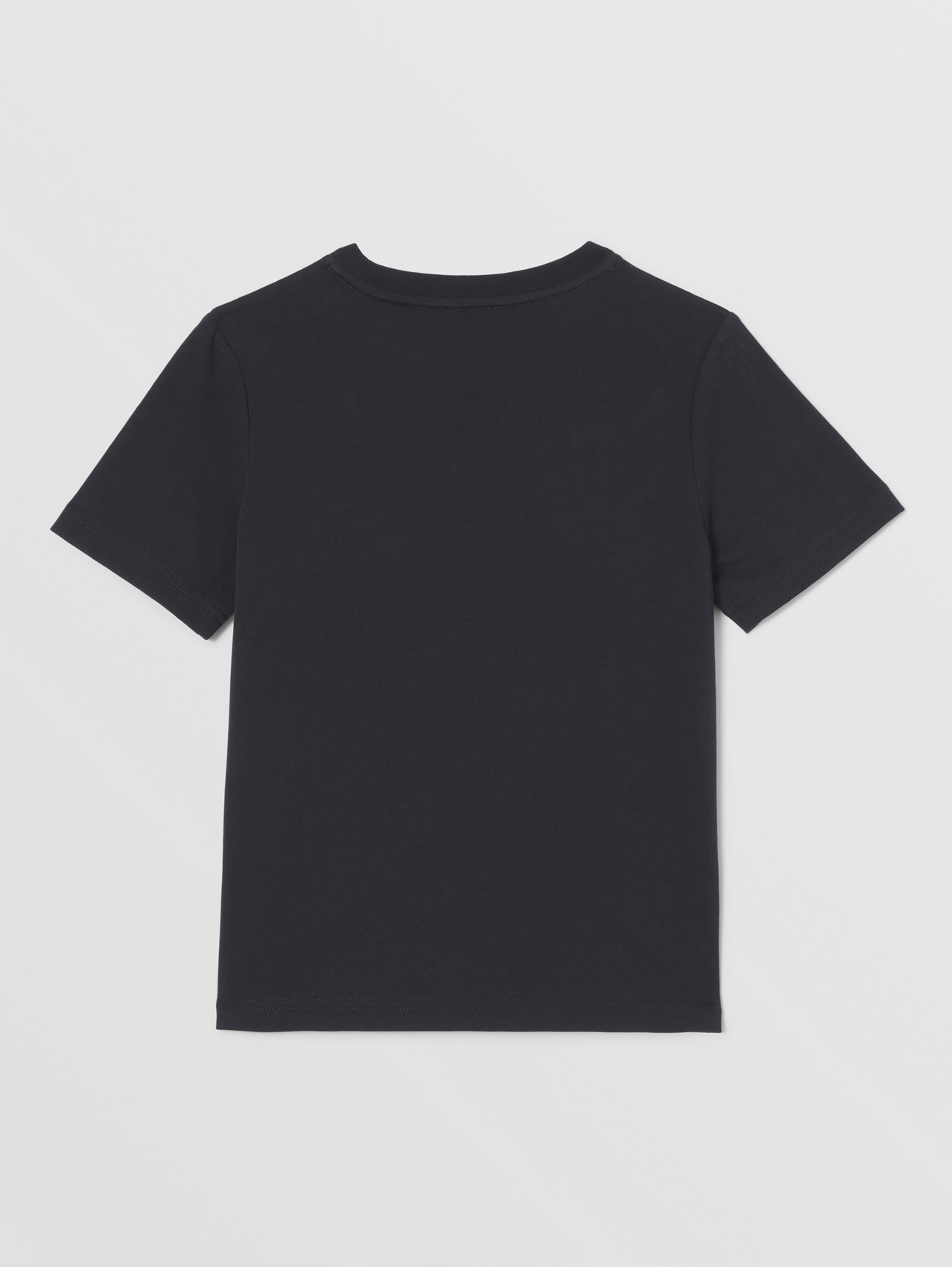 Montage Print Cotton T-shirt in Black