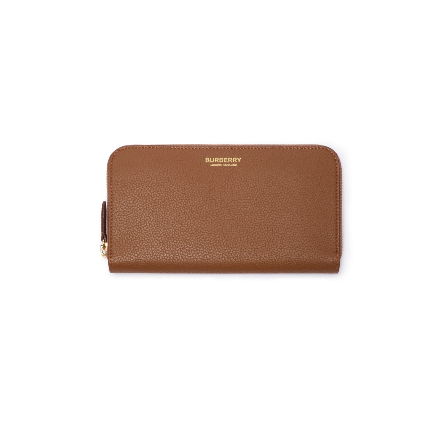 Large Logo Leather Zip Wallet