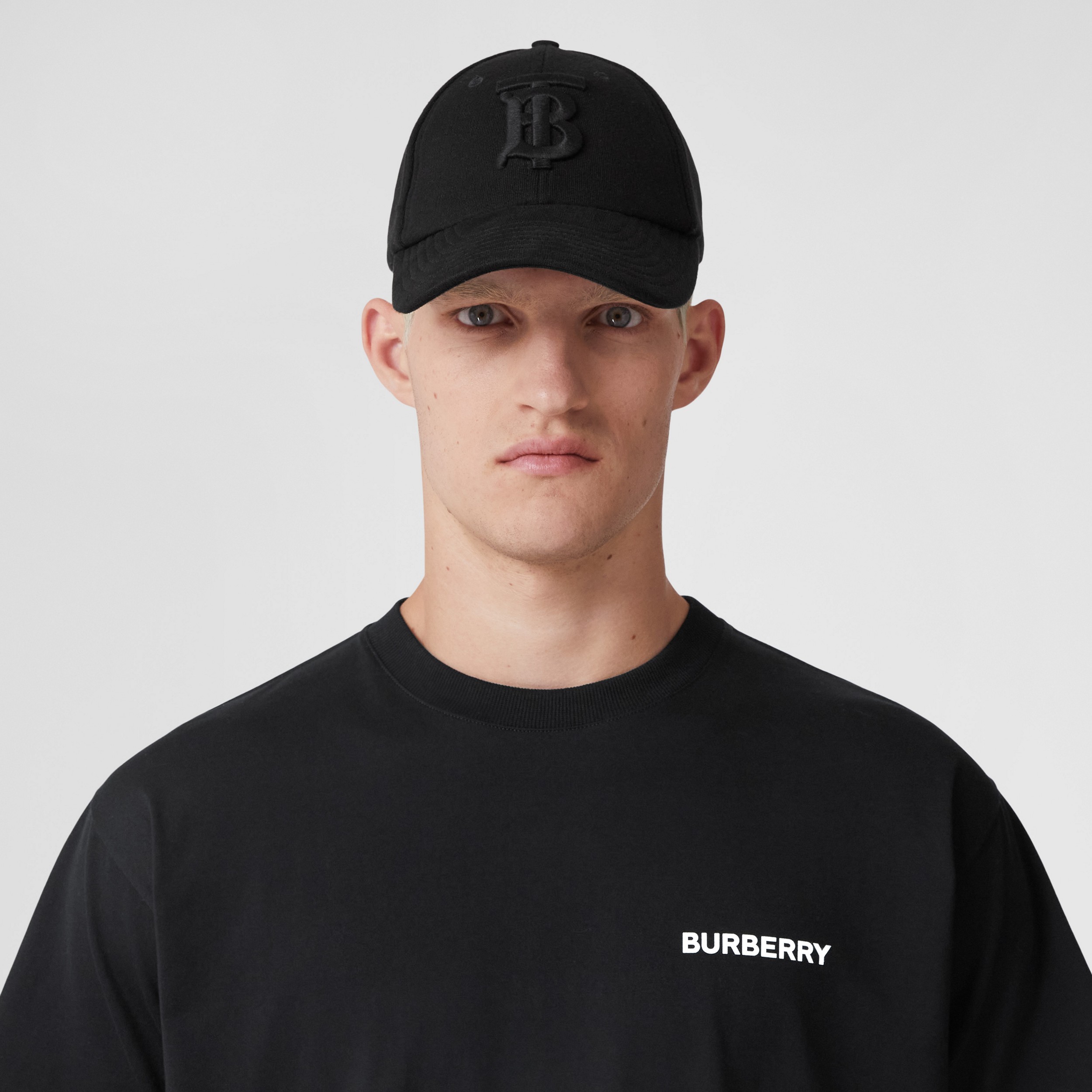T-shirt in cotone con stampa cavaliere equestre (Nero) - Uomo | Sito ufficiale Burberry® - 2