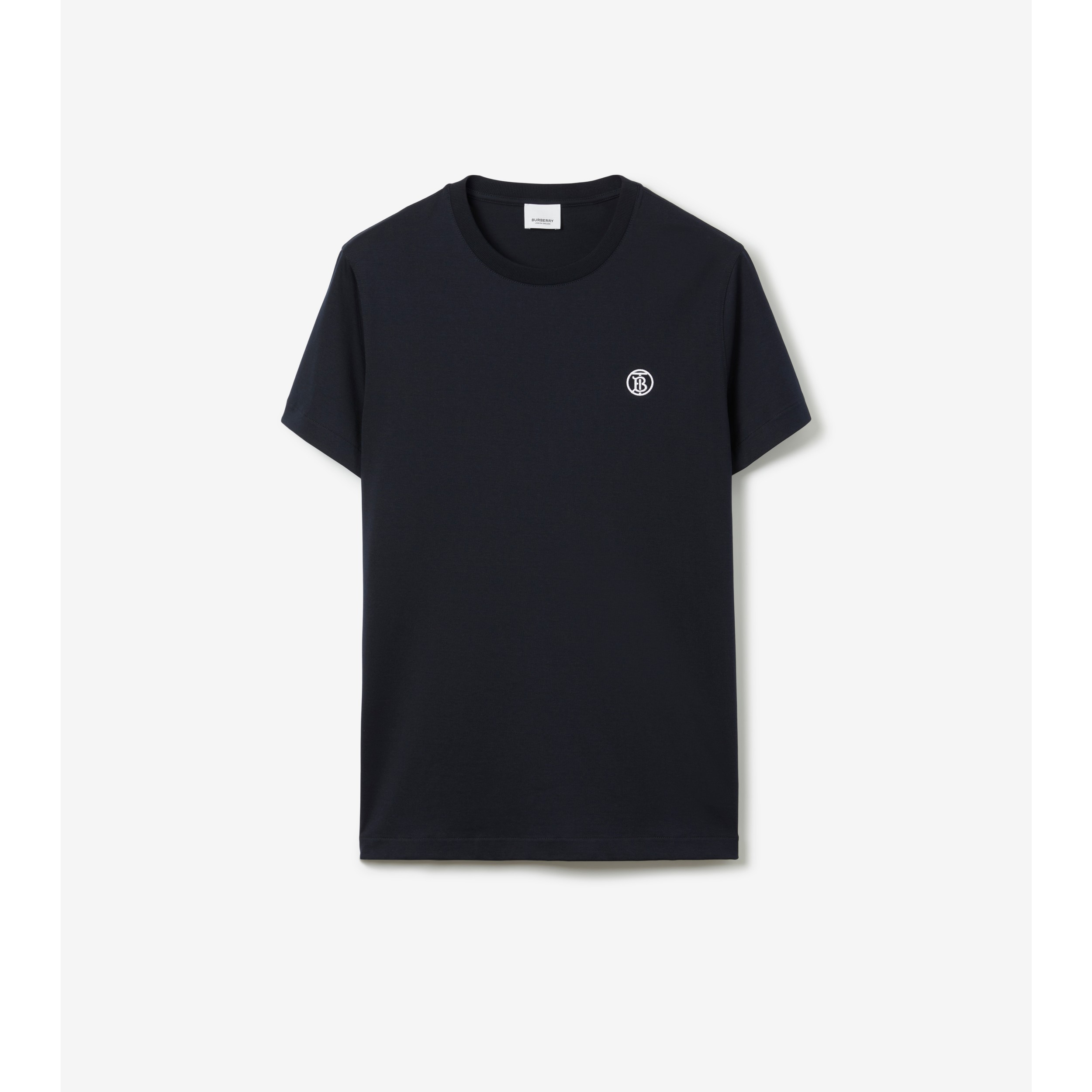 コットンTシャツ (ブラック) - メンズ, コットン | Burberry®公式サイト