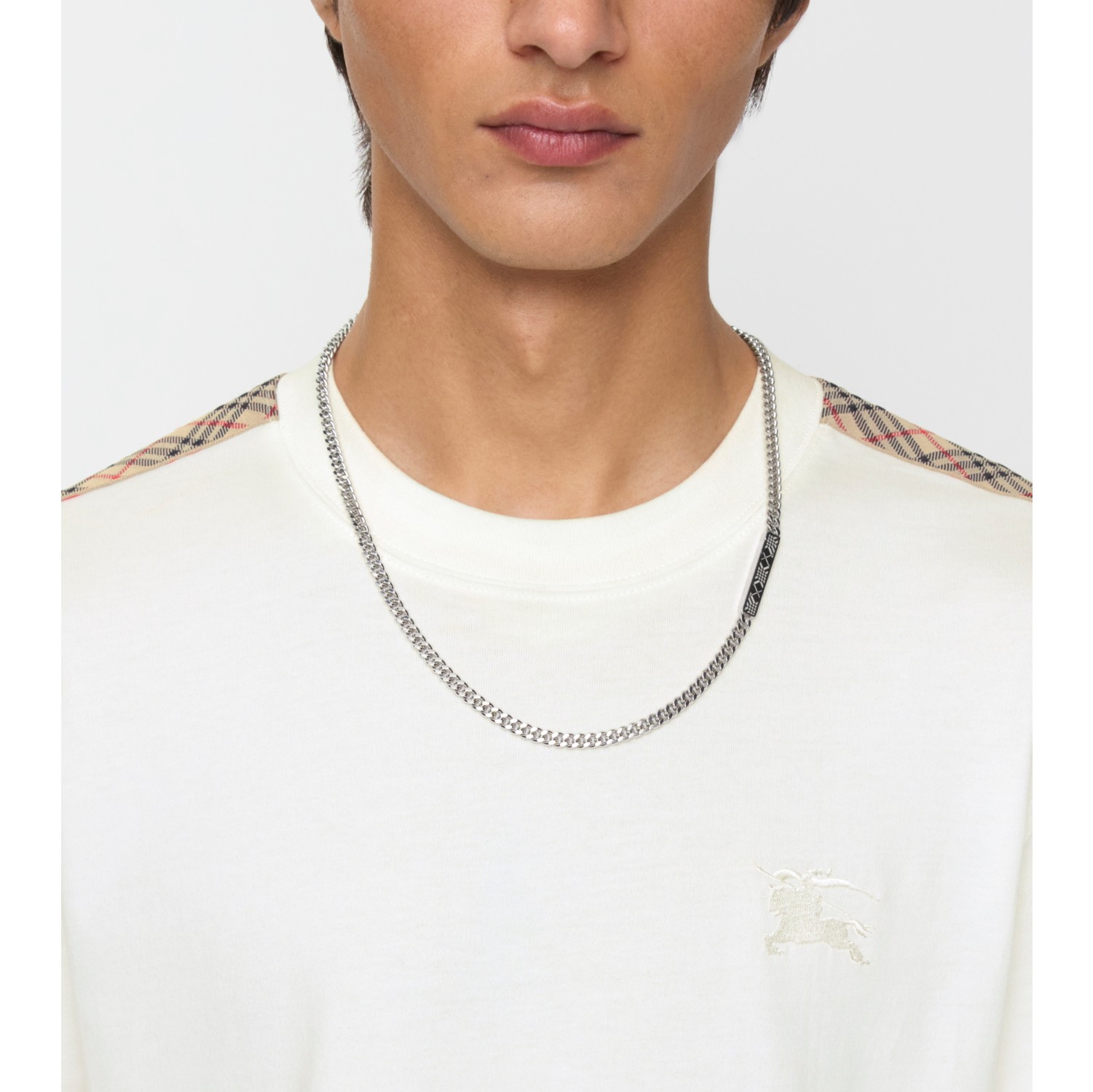 Collier chaîne à gravure Check