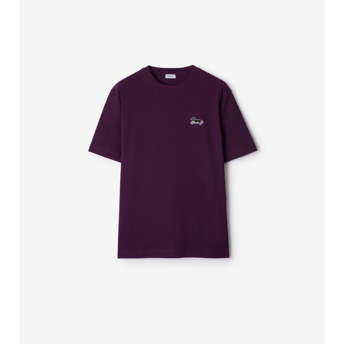 Shop Burberry Cotton T-shirt In Pansy