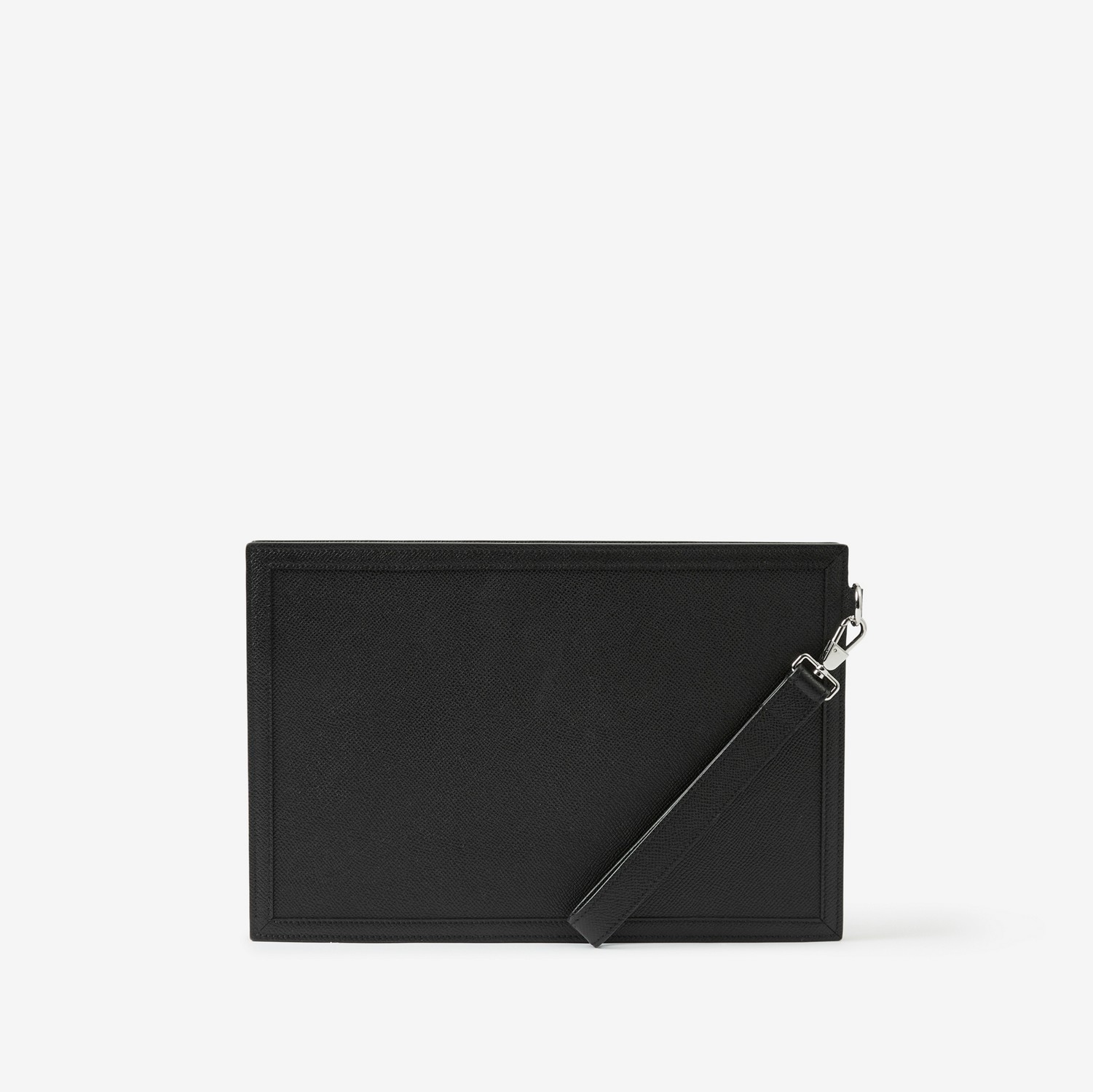 Grainy Leather TB Zip Pouch in Black - Men | Burberry® Official