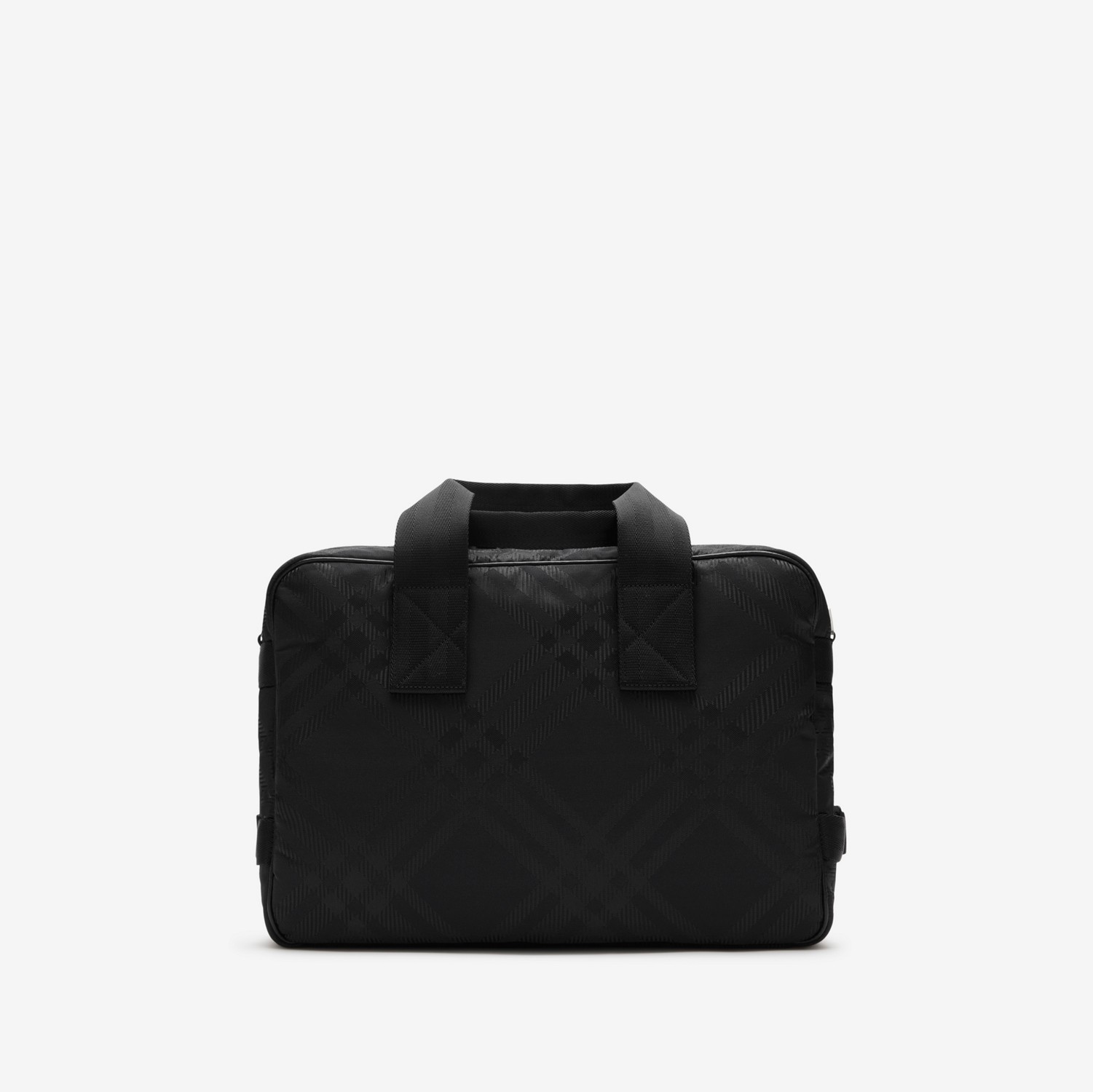 Check Jacquard Briefcase in Black - Men | Burberry® Official