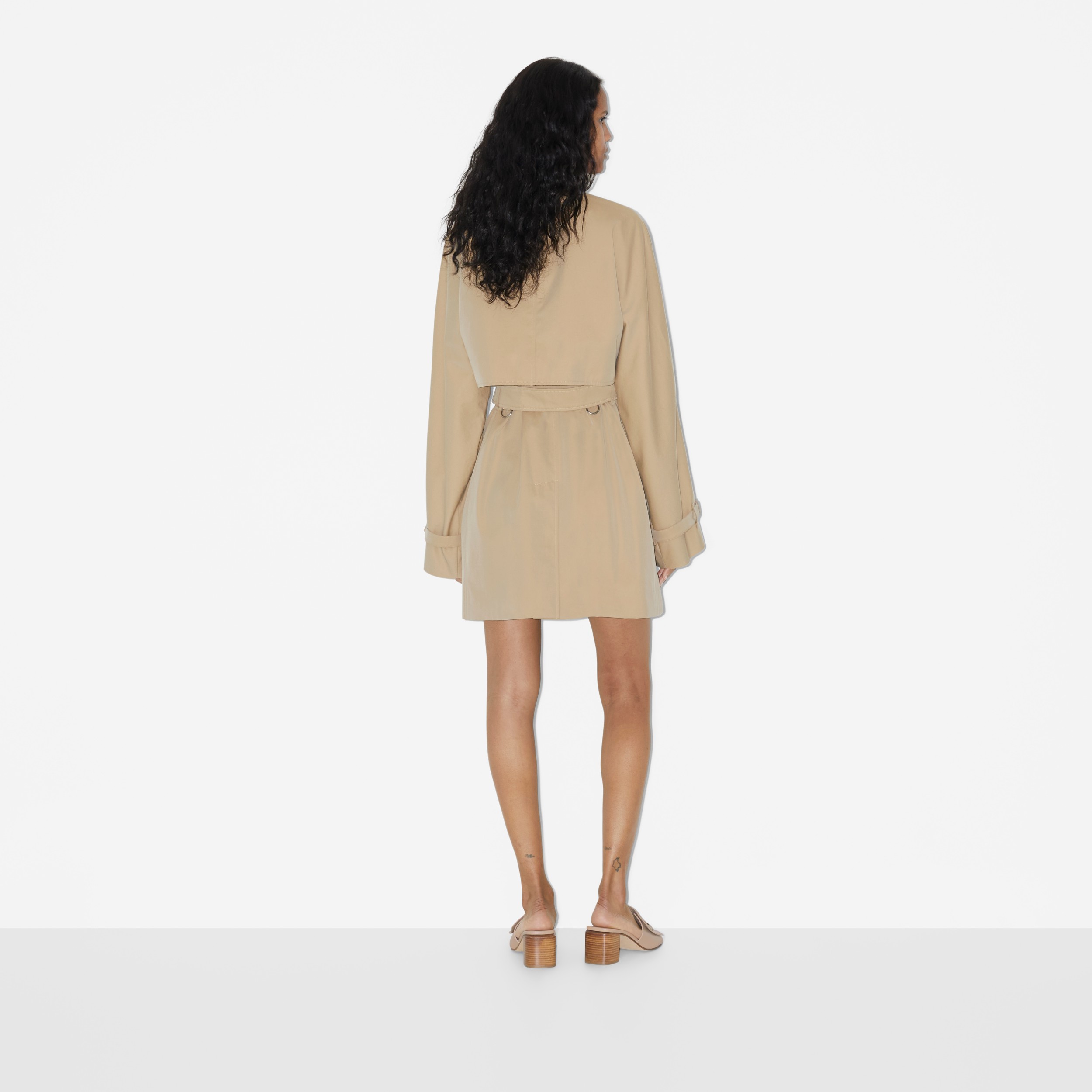 Tropical Gabardine Trench Coat in Honey - Women | Burberry® Official - 4