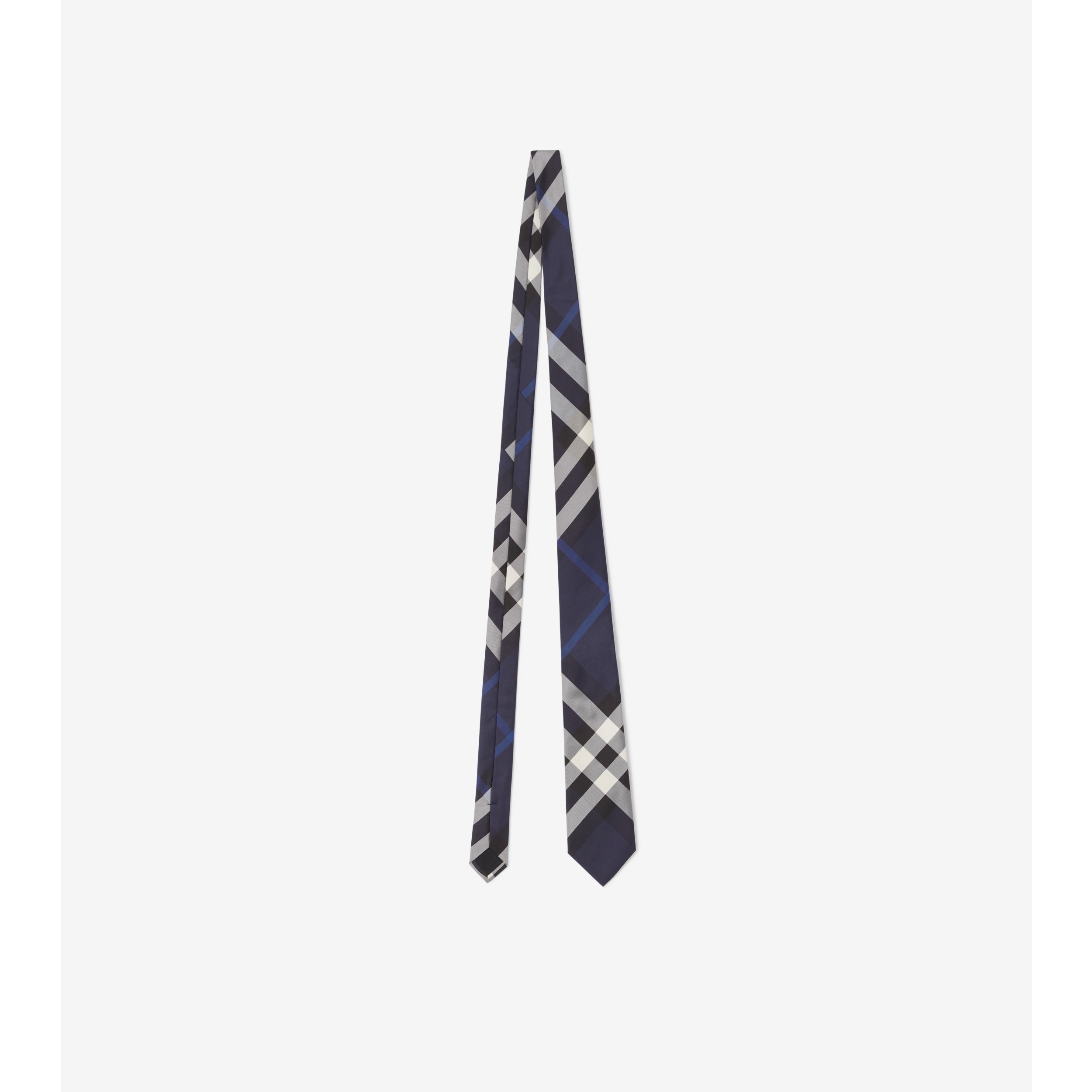 Forzieri Blue Checks Basketweave Woven Silk Tie at FORZIERI Canada