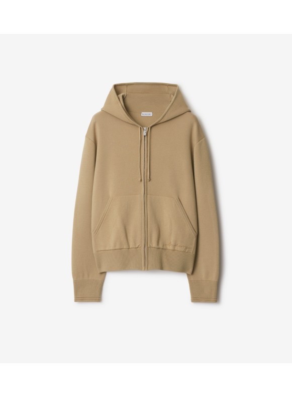 Wool Blend Zip Hoodie