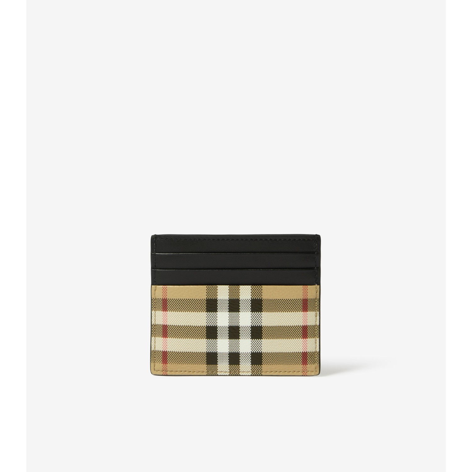 Burberry Check and Leather Card Case