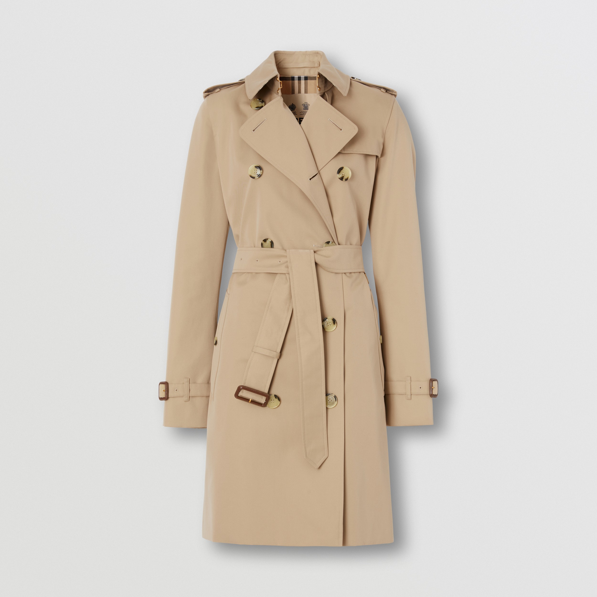 The Mid-length Kensington Heritage Trench Coat in Honey | Burberry® Official - 4