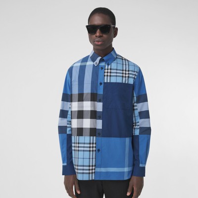 burberry patchwork shirt