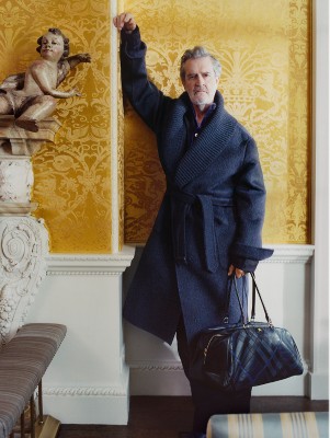 Mid-length Check Collar Castleford Trench Coat in Cotton