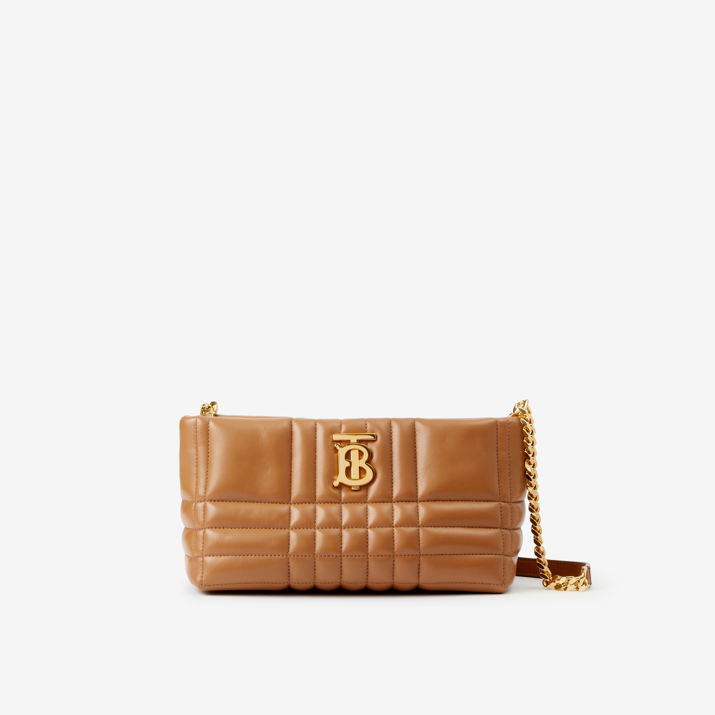 Quilted Leather Small Soft Lola Bag in Maple Brown - Women | Burberry® Official - 1