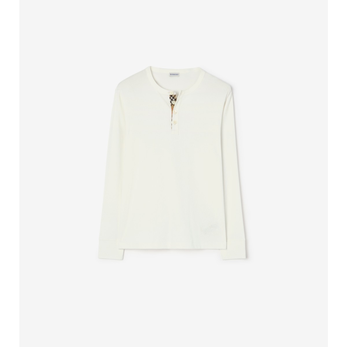  Check Long-sleeve Cotton top