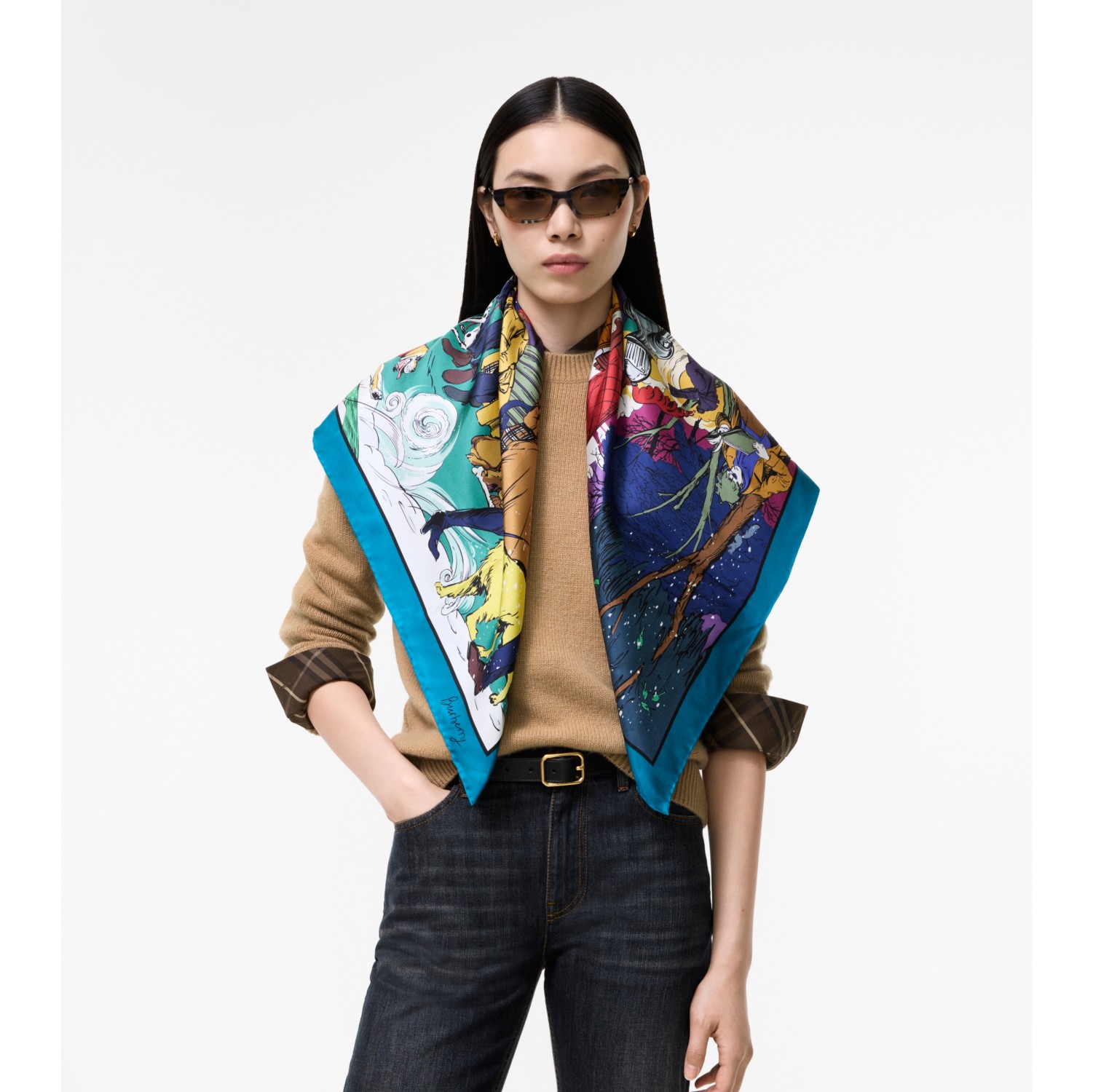 London Park Silk Scarf