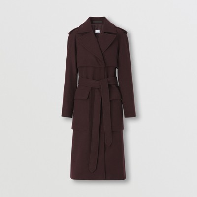 burgundy cashmere coat