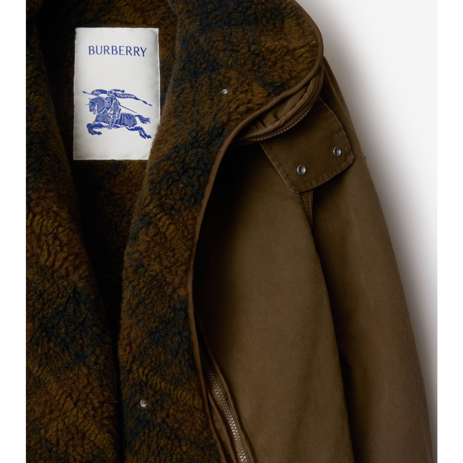 Parka in cotone con imbottitura staccabile