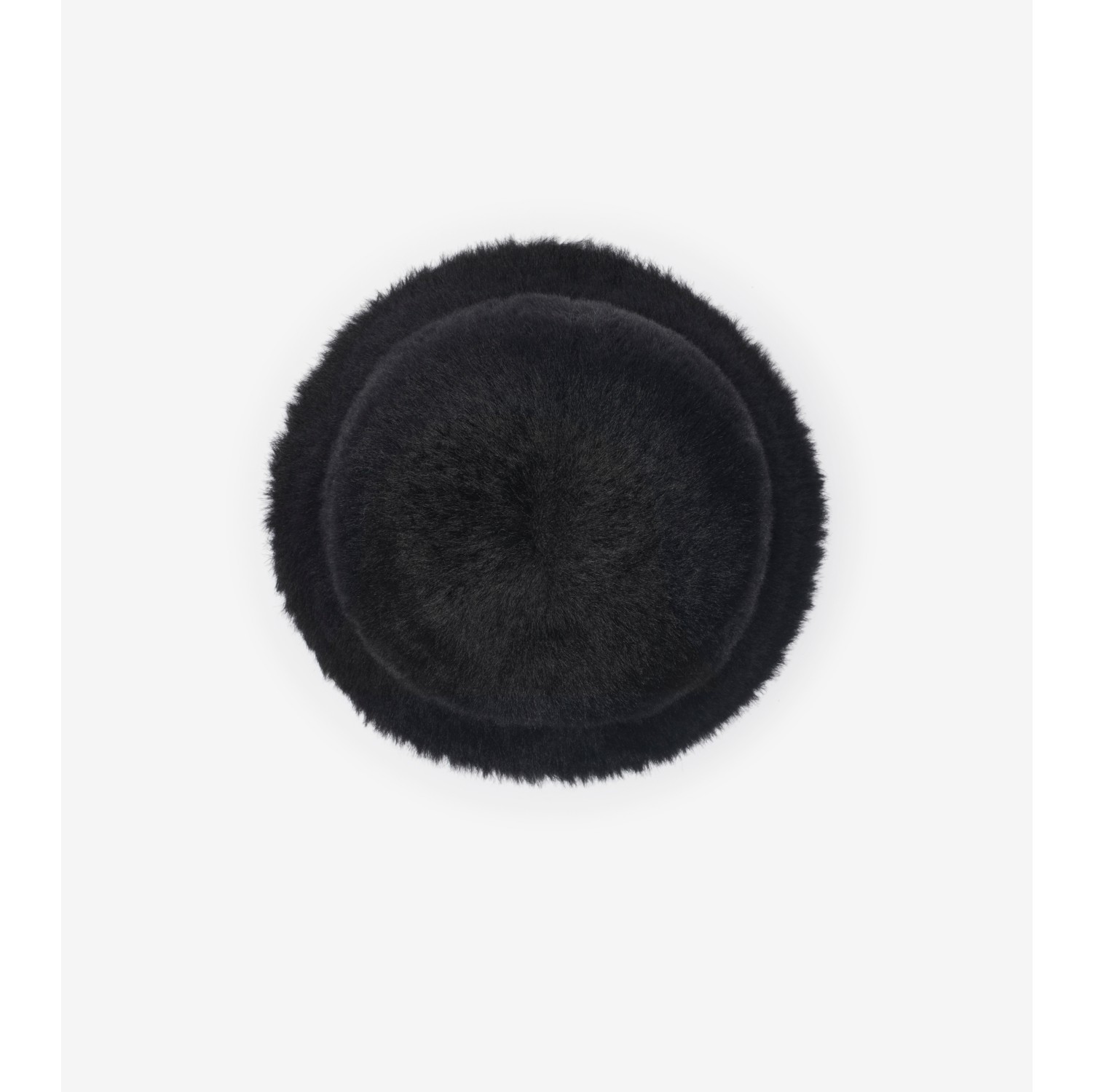 Knight Stamp Faux Fur Bucket Hat