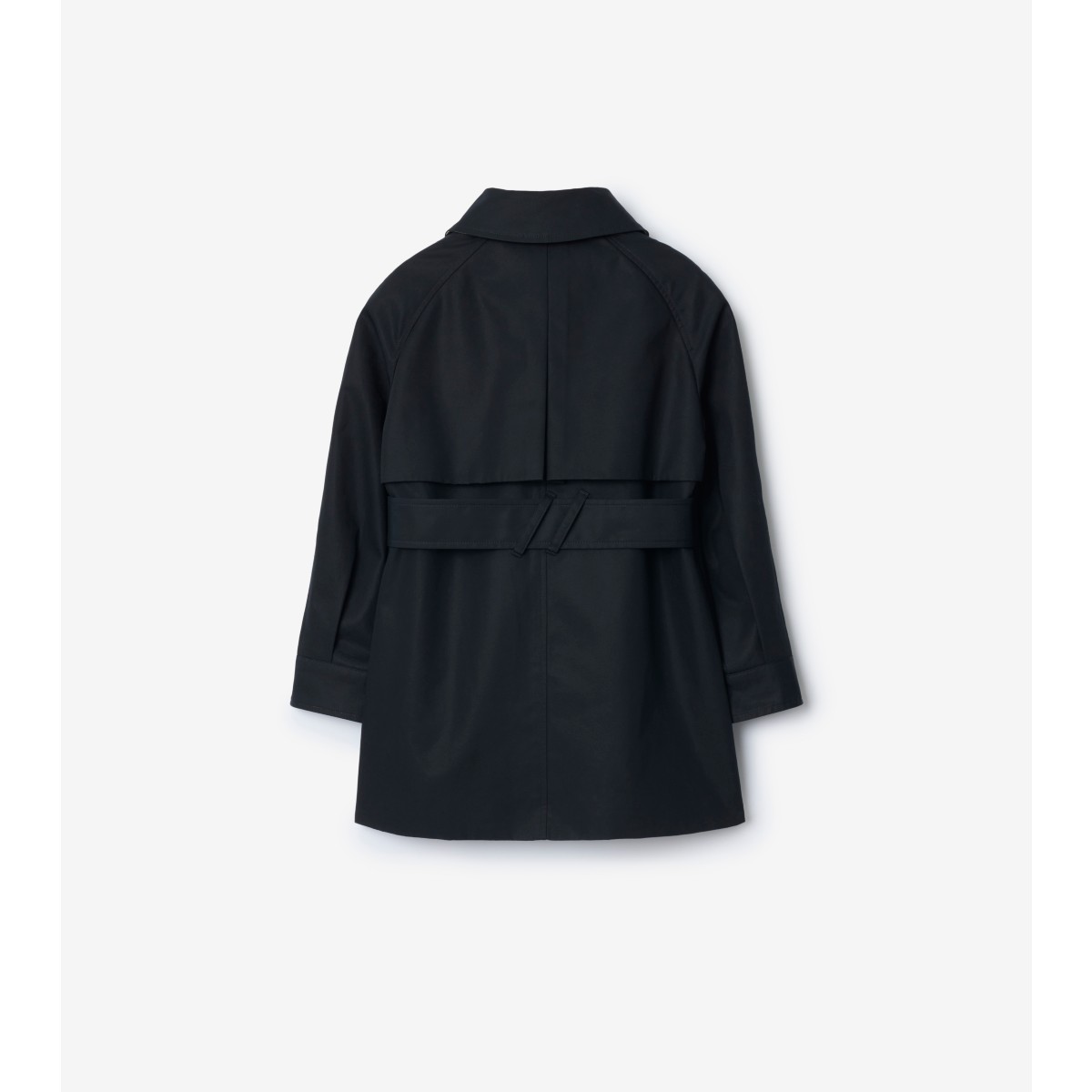  Check Hooded Trench Coat