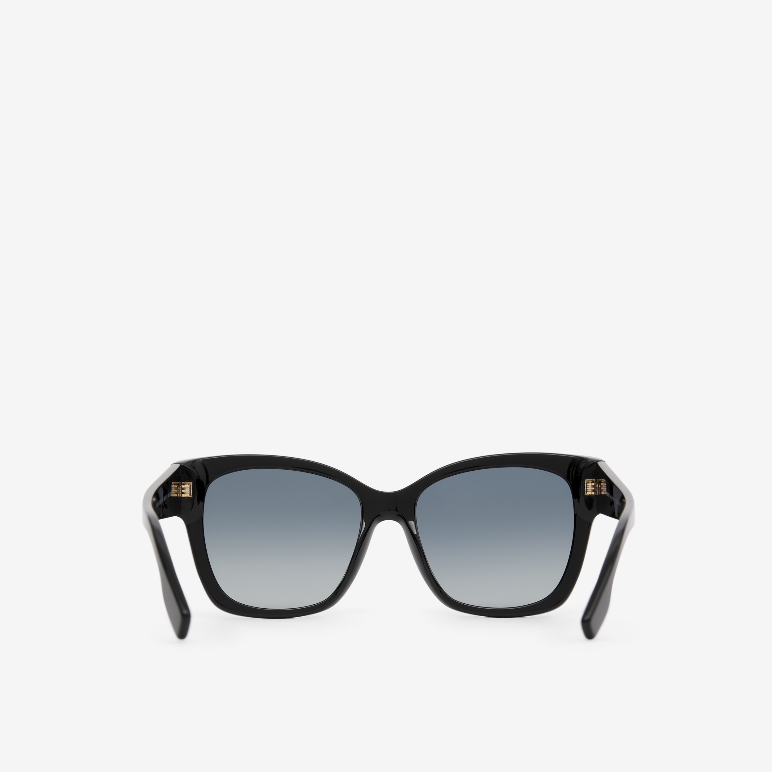 Monogram Motif Square Frame Sunglasses in Black - Women | Burberry® Official - 3