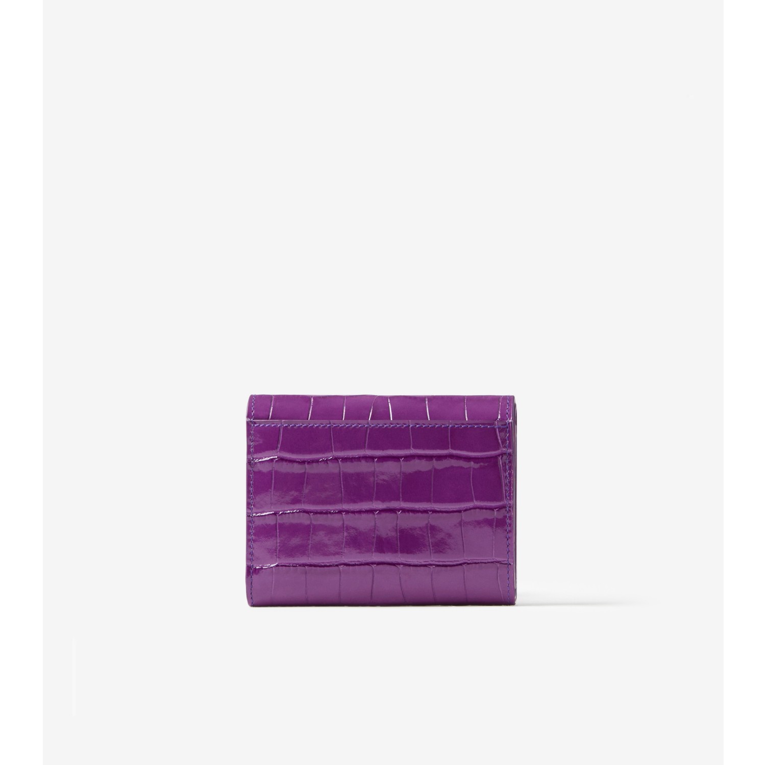 Leather TB Compact Wallet in Thistle - Women