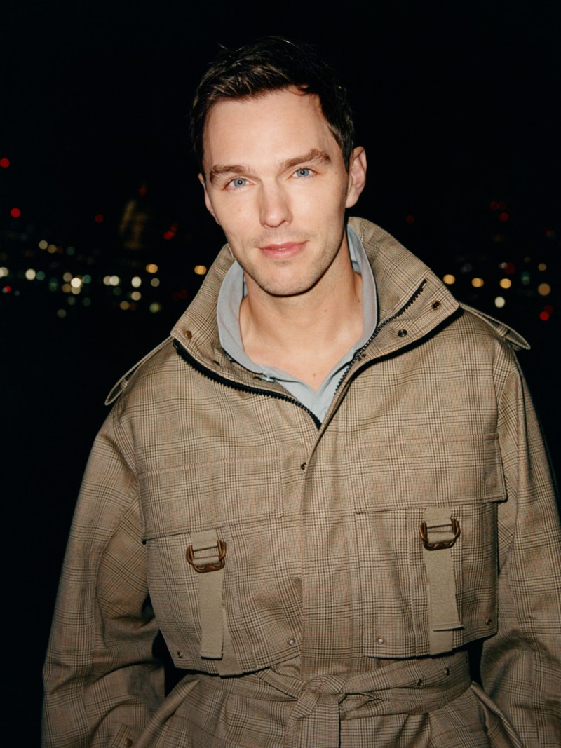 Nicholas Hoult wearing Trench Coat for It's Always Burberry Weather Phase 2 