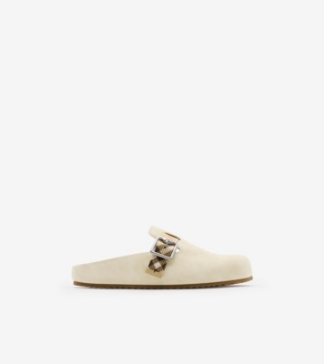 Suede Urchin Clogs in Bake - Women | Burberry® Official