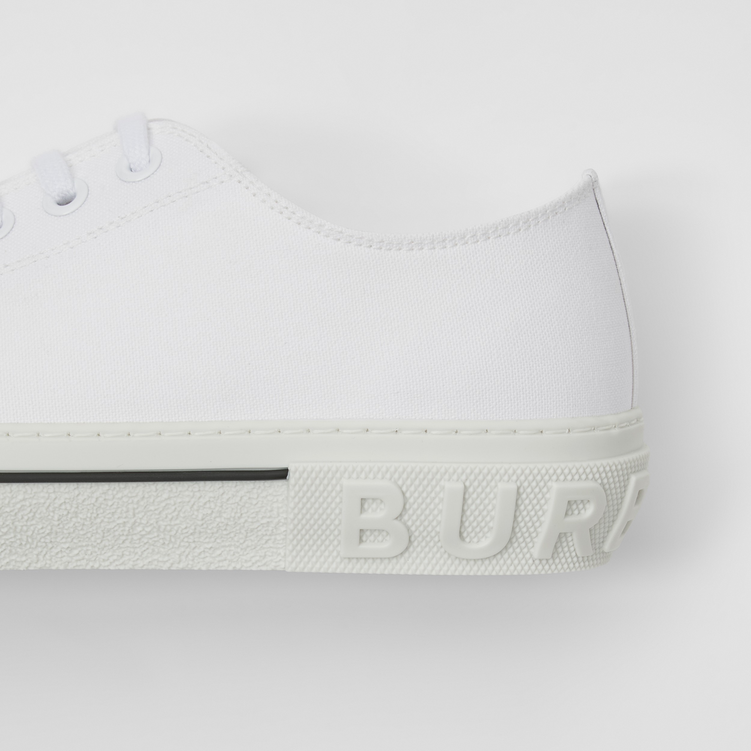 Baumwollsneaker mit Logodetail (Neutrales Weiß) - Herren | Burberry® - 4