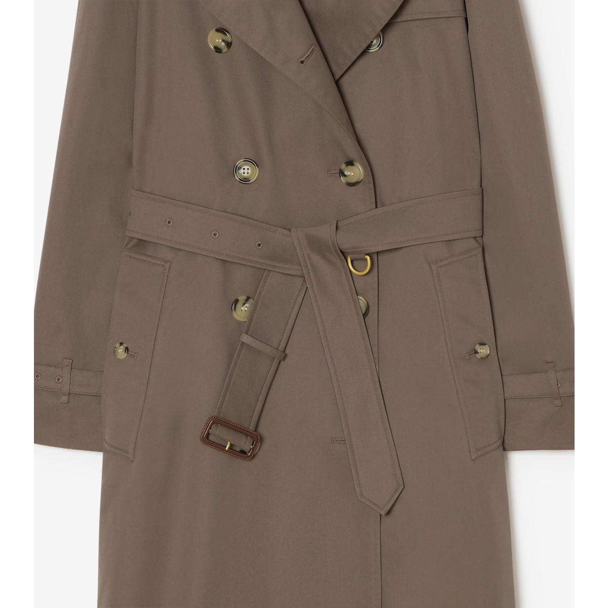  Check Long Tropical Gabardine Waterloo Trench Coat