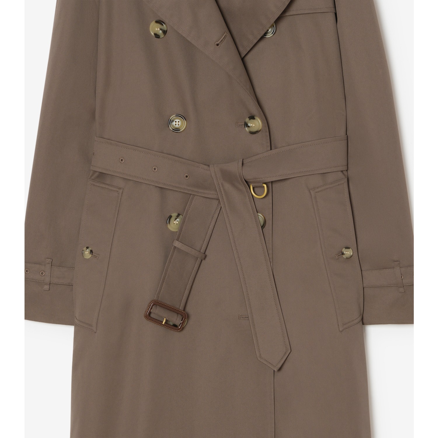 Long Tropical Gabardine Waterloo Trench Coat