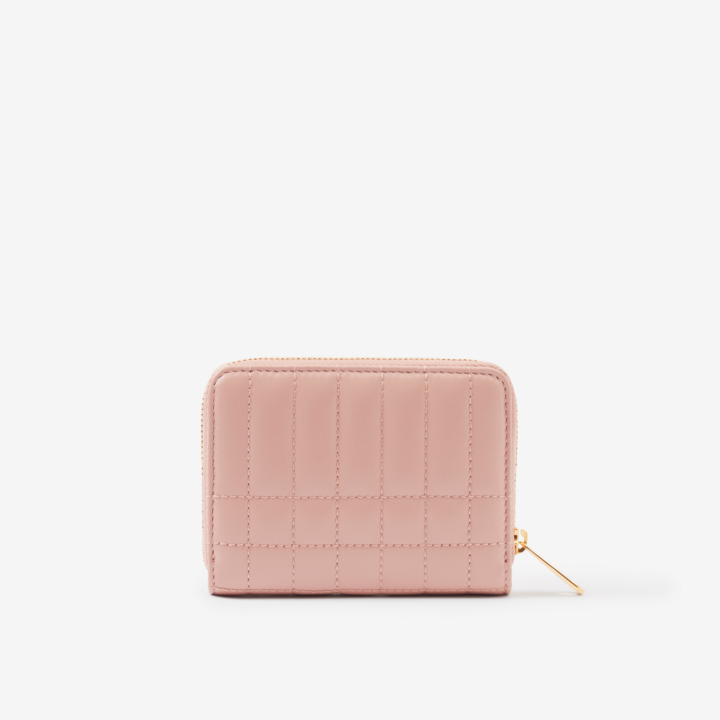 Quilted Leather Lola Zip Wallet in Dusky Pink - Women | Burberry® Official - 3