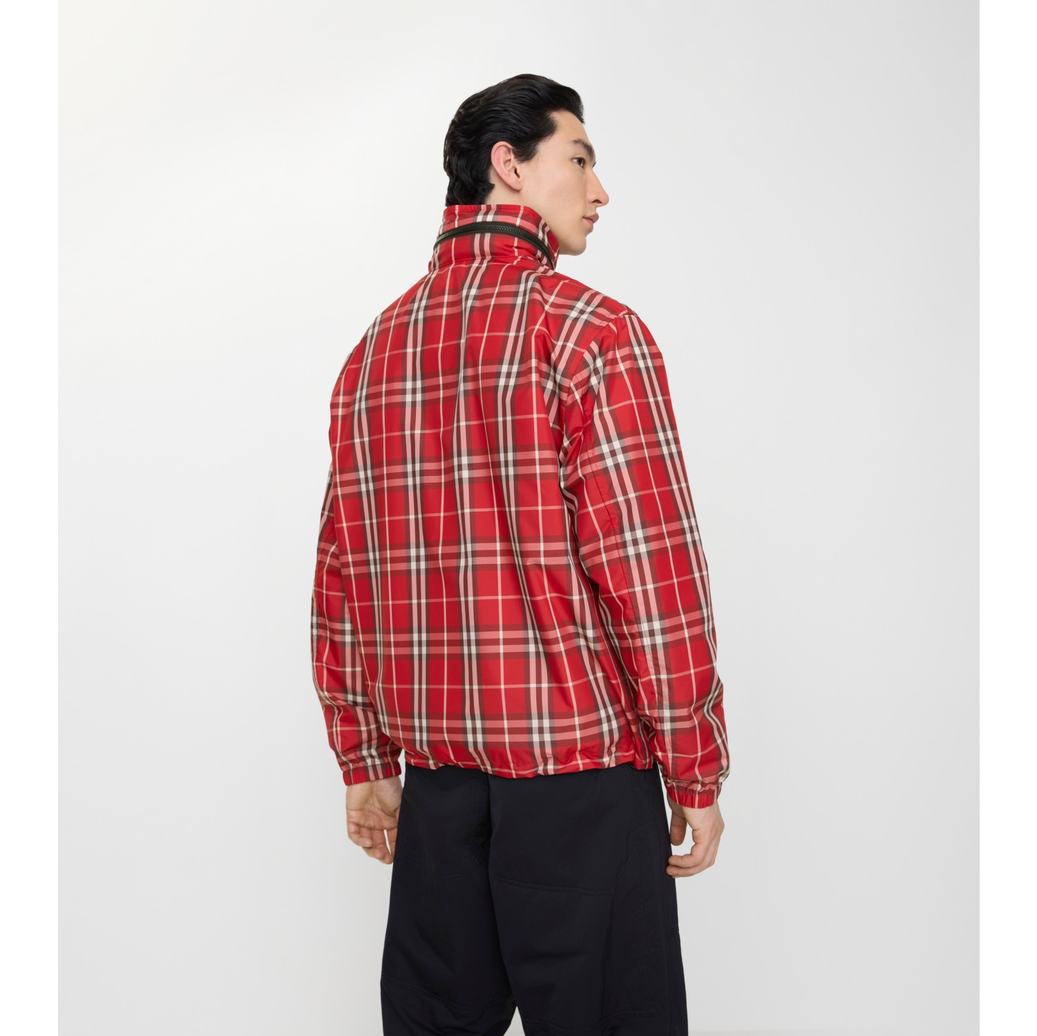 EKD Check Jacket in Crayon red - Men | Burberry® Official