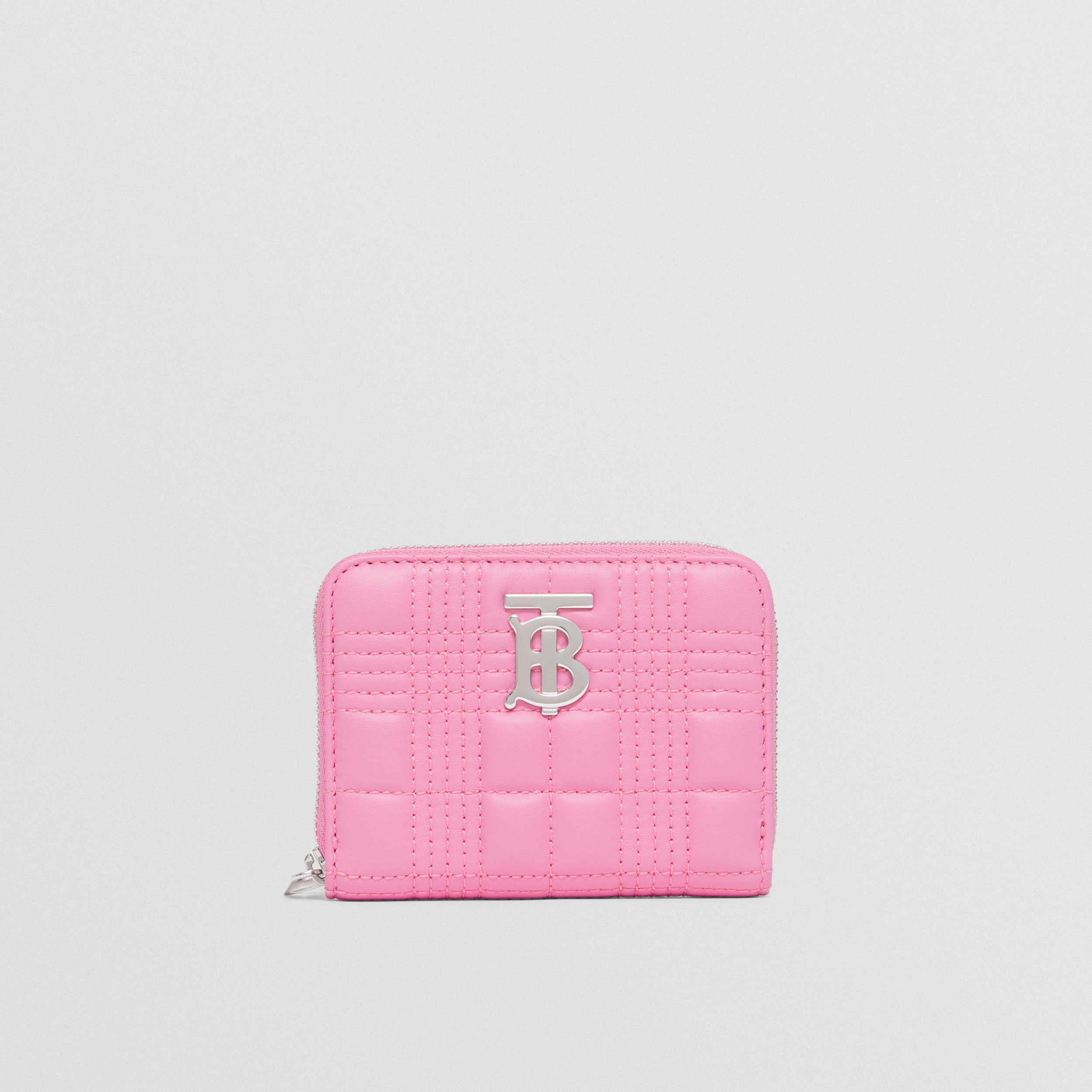 Quilted Leather Lola Zip Wallet in Primrose Pink - Women | Burberry® Official - 1