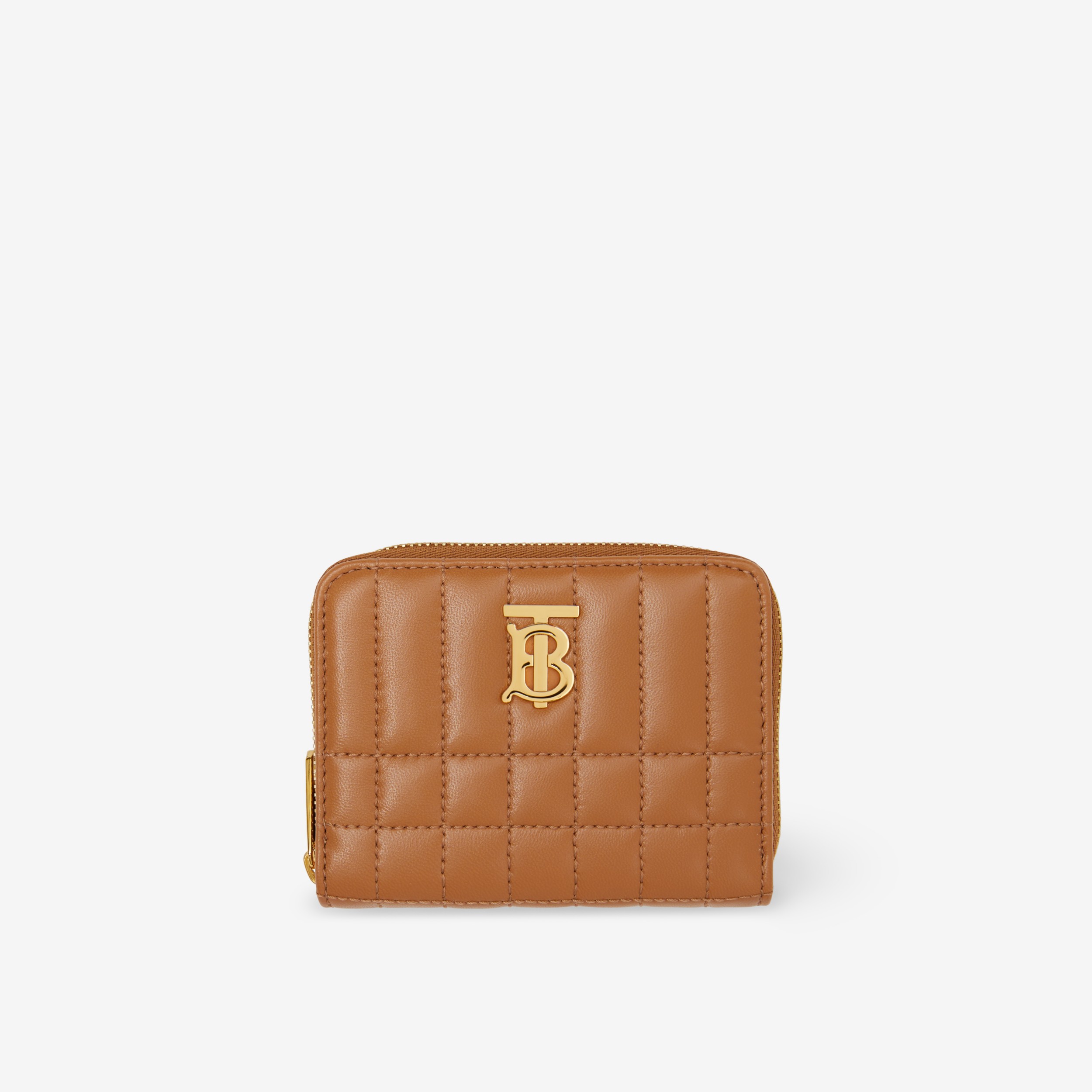 Portafoglio Lola con cerniera in pelle trapuntata (Marrone Acero) - Donna | Sito ufficiale Burberry® - 1