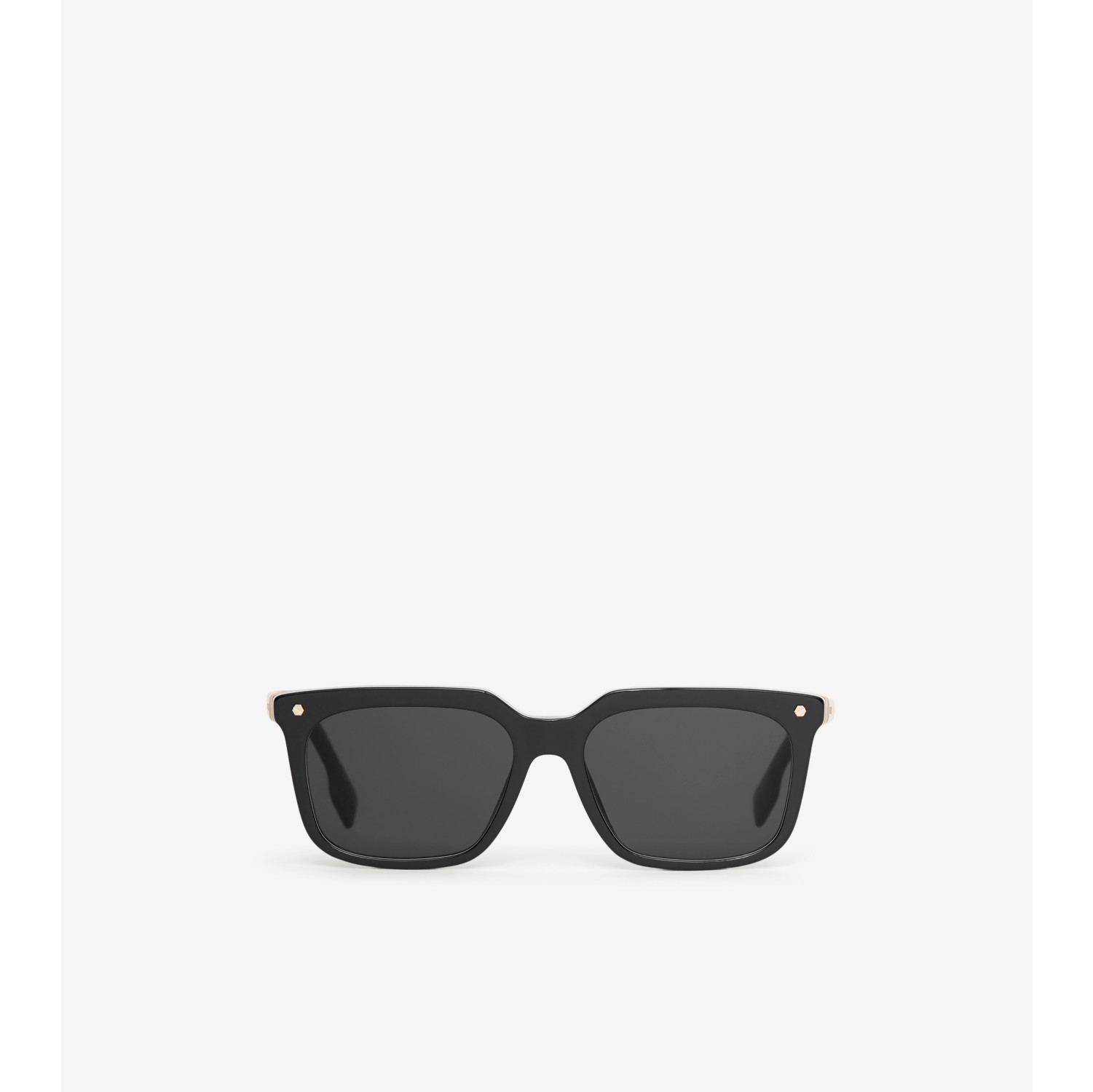 Stripe Detail Square Frame Sunglasses