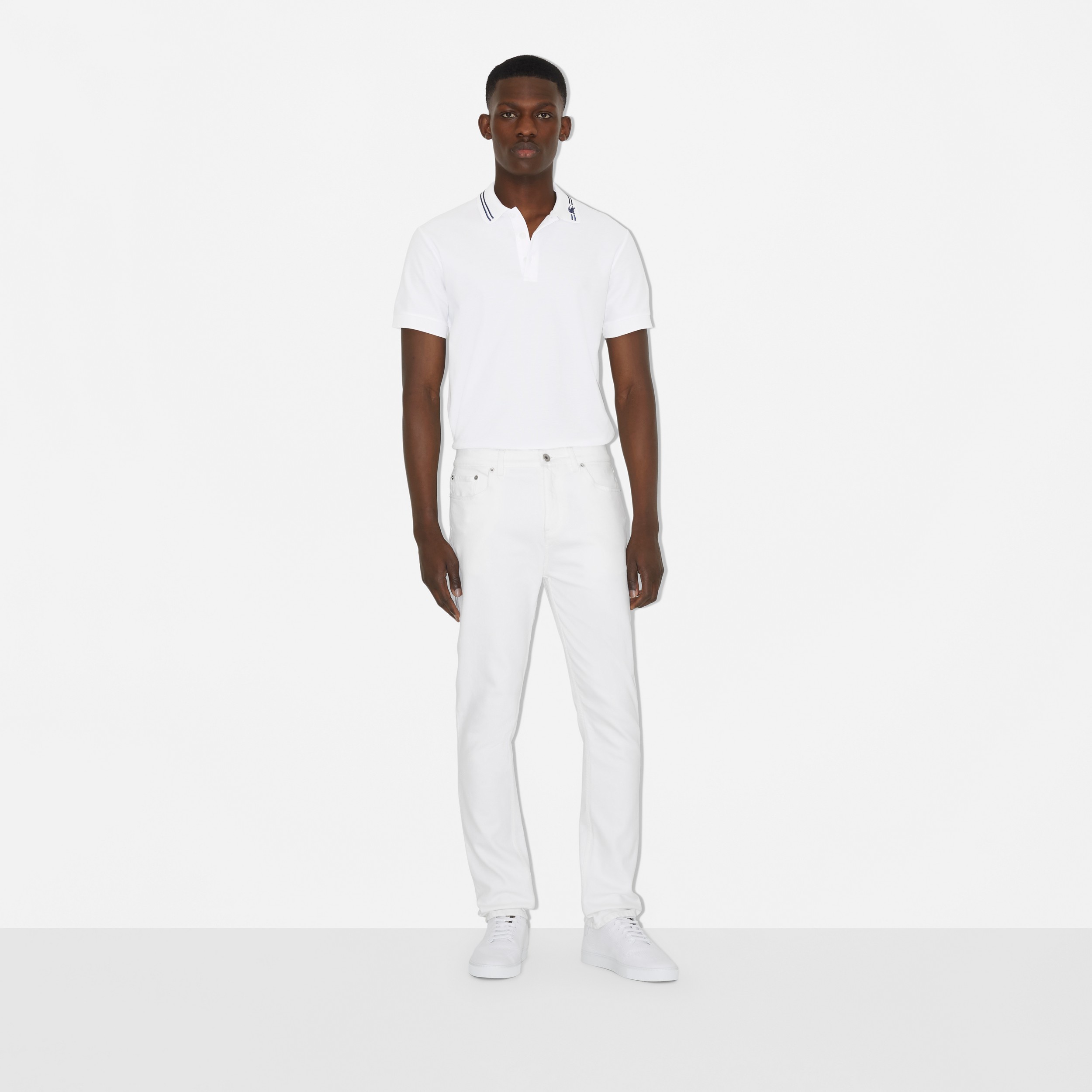 EKD Cotton Polo Shirt in White - Men | Burberry® Official - 2