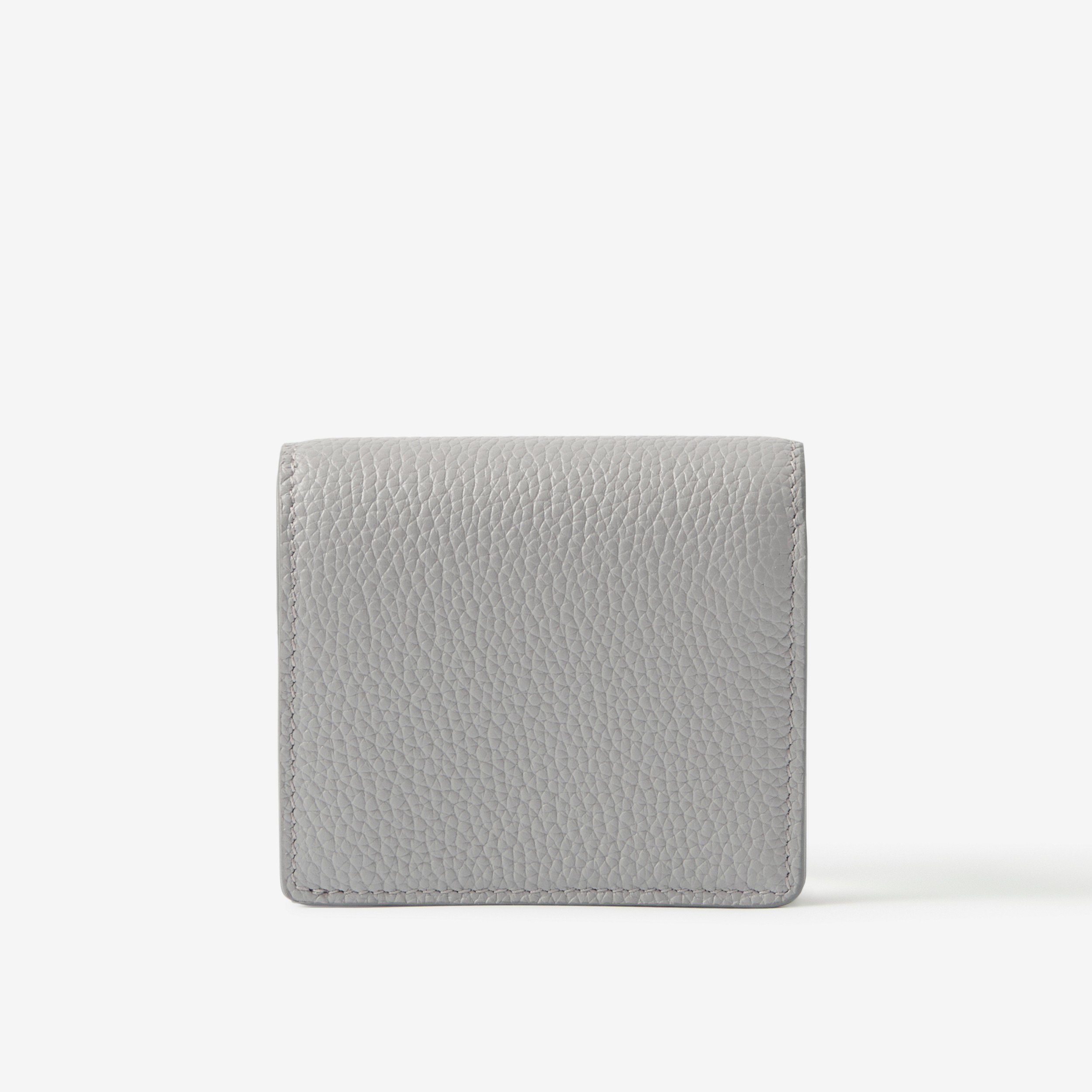 Grainy Leather TB Folding Wallet in Light Grey Melange - Women | Burberry® Official - 3