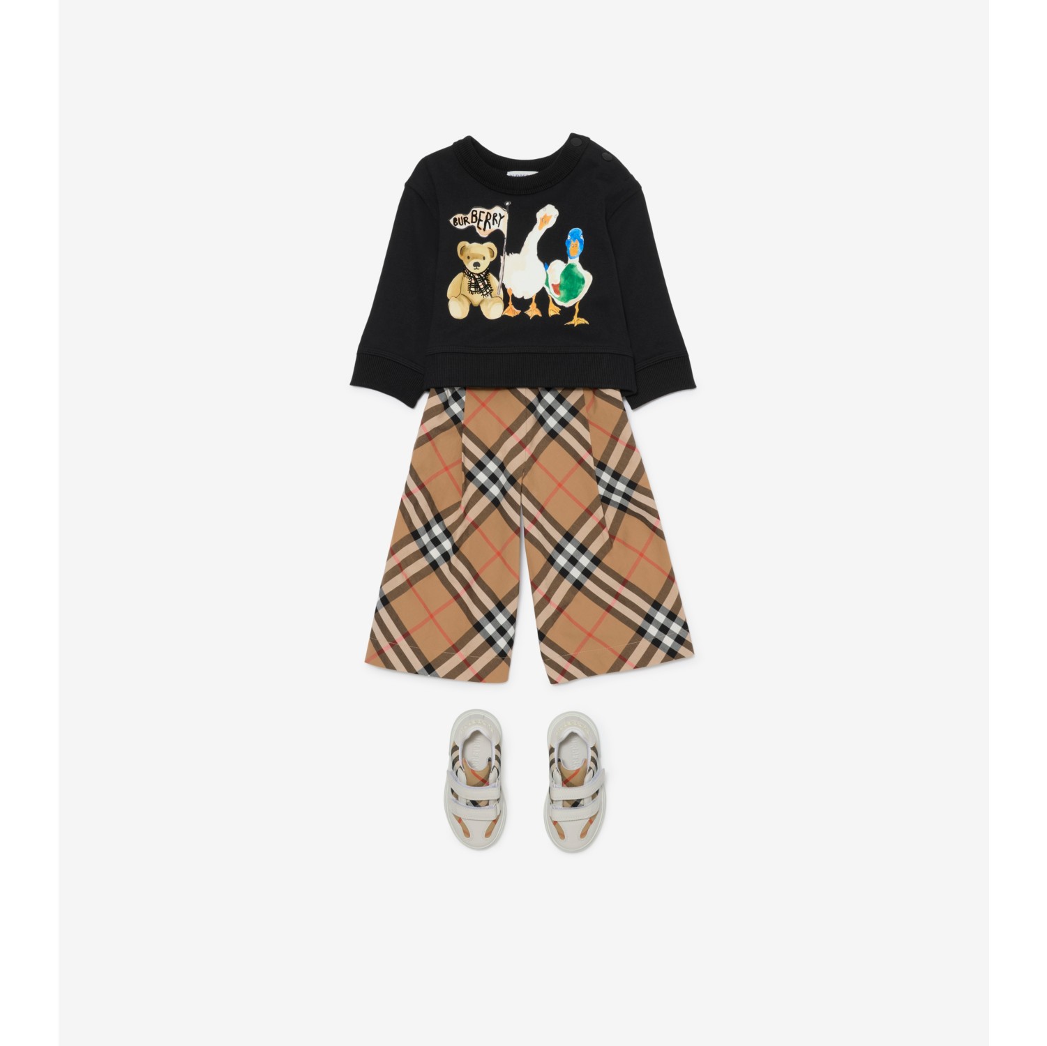 Thomas Bear and Friends Cotton Sweatshirt in Black | Burberry® Official