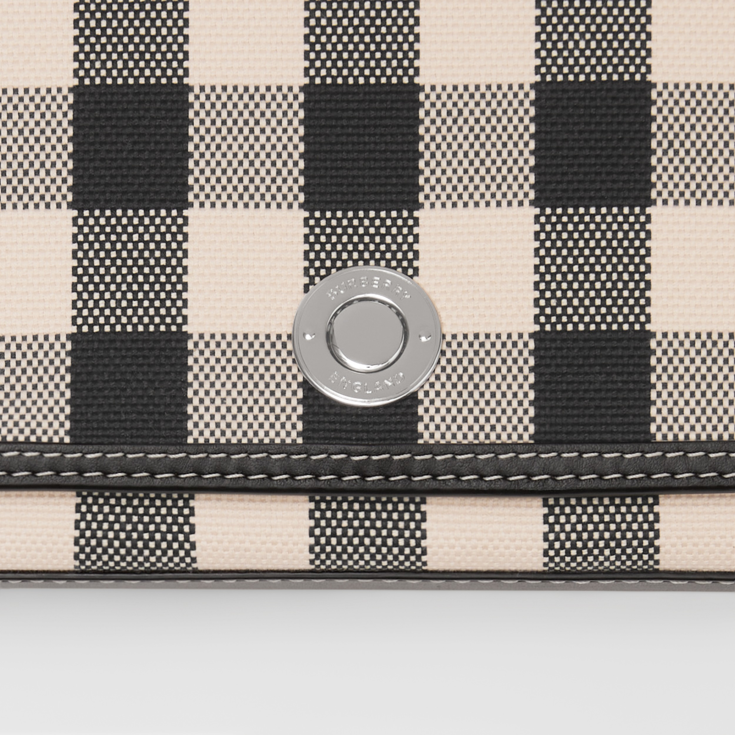 Check Cotton Jacquard Penny Bag in Black/white Women Burberry® Official