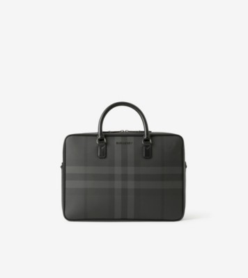 【レア】BURBERRY バーバリー ブリーフケース ダークグレー ホースロゴ レア】BURBERRY バーバリー ブリーフケース ダークグレー