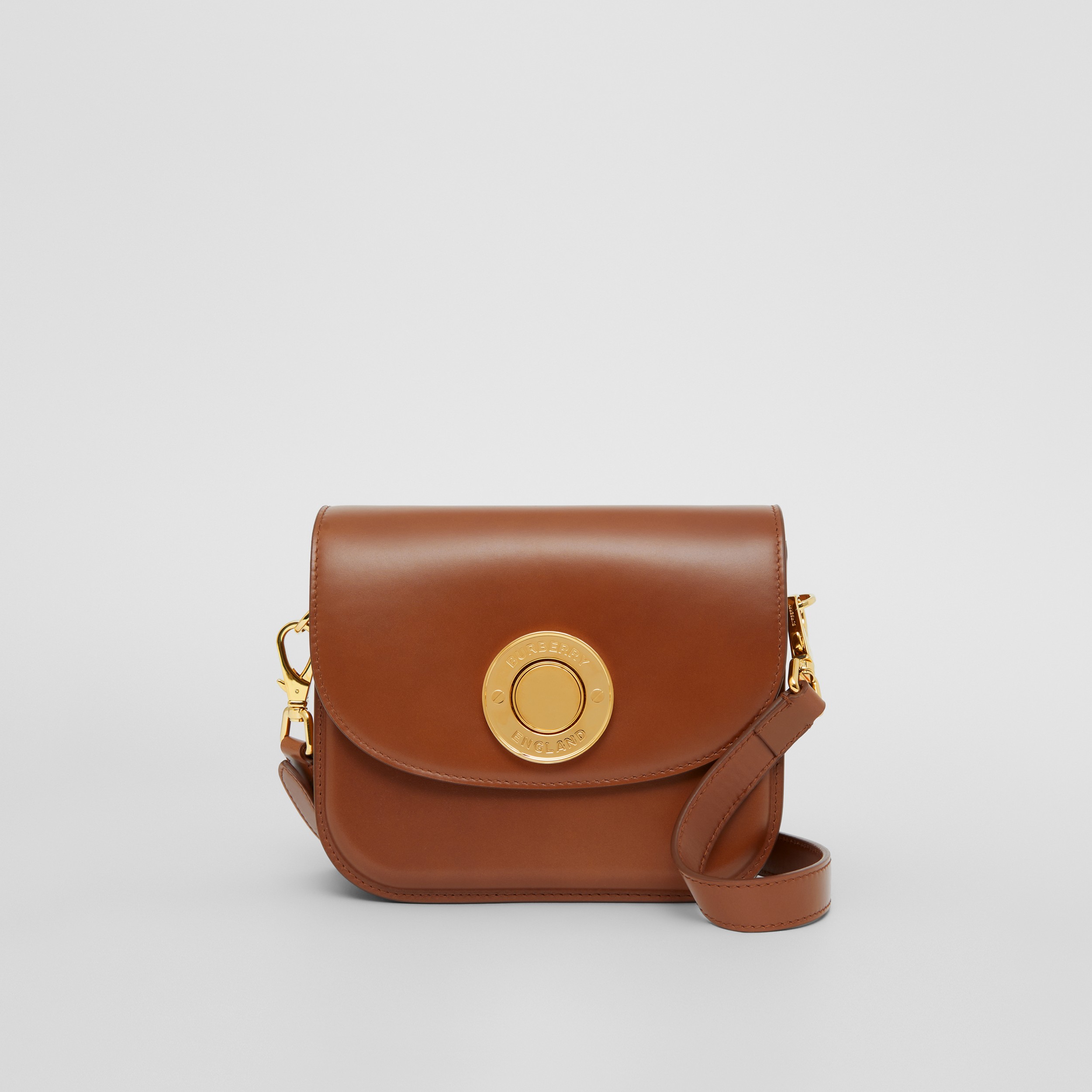 Leather Small Elizabeth Bag in Warm Tan - Women | Burberry® Official - 1
