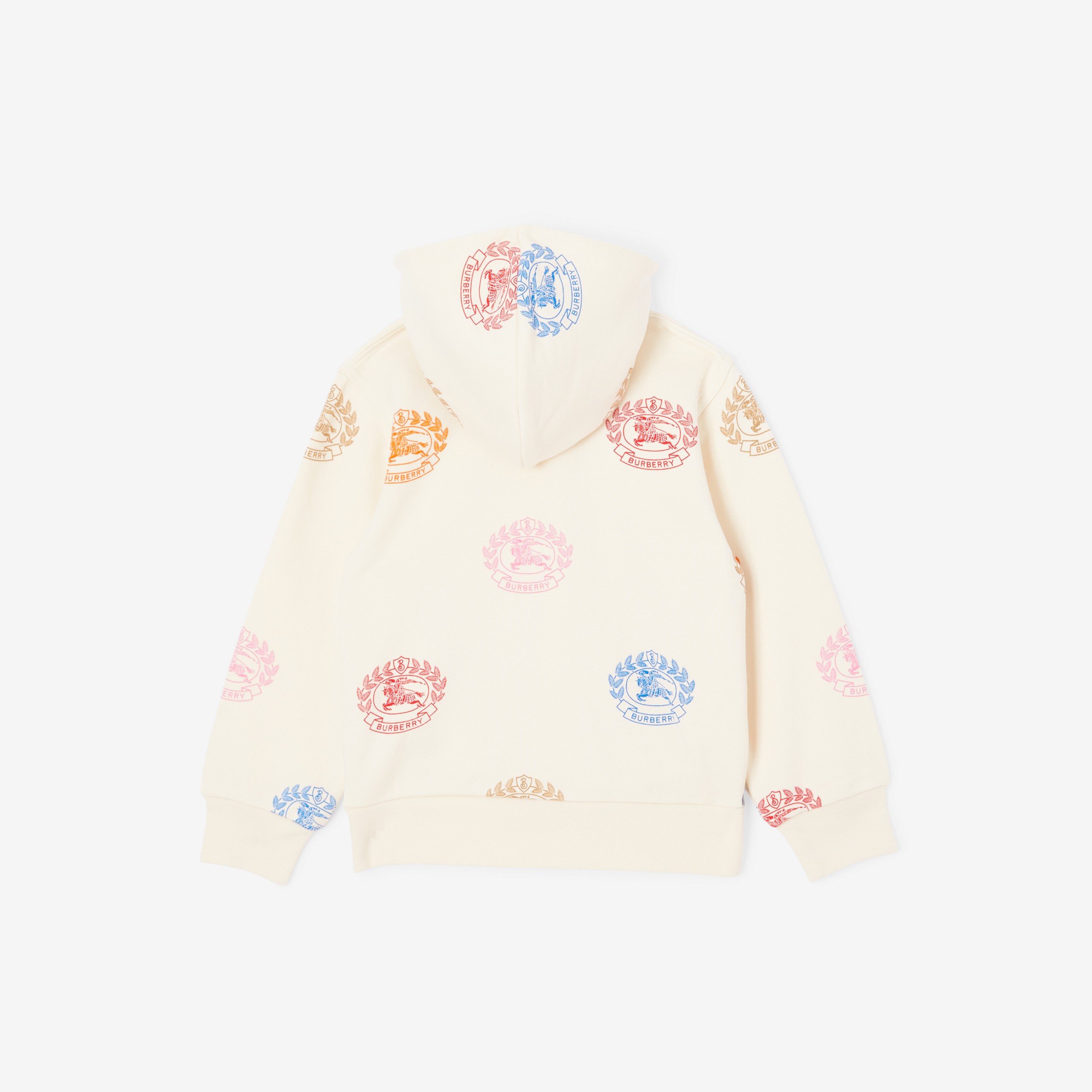 Hoodie en coton avec emblème du Cavalier (Crème Pâle) | Site officiel Burberry® - 2