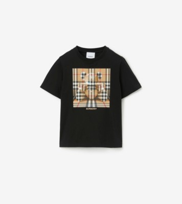 トーマスベア・コットンTシャツ (ブラック) | Burberry®公式サイト