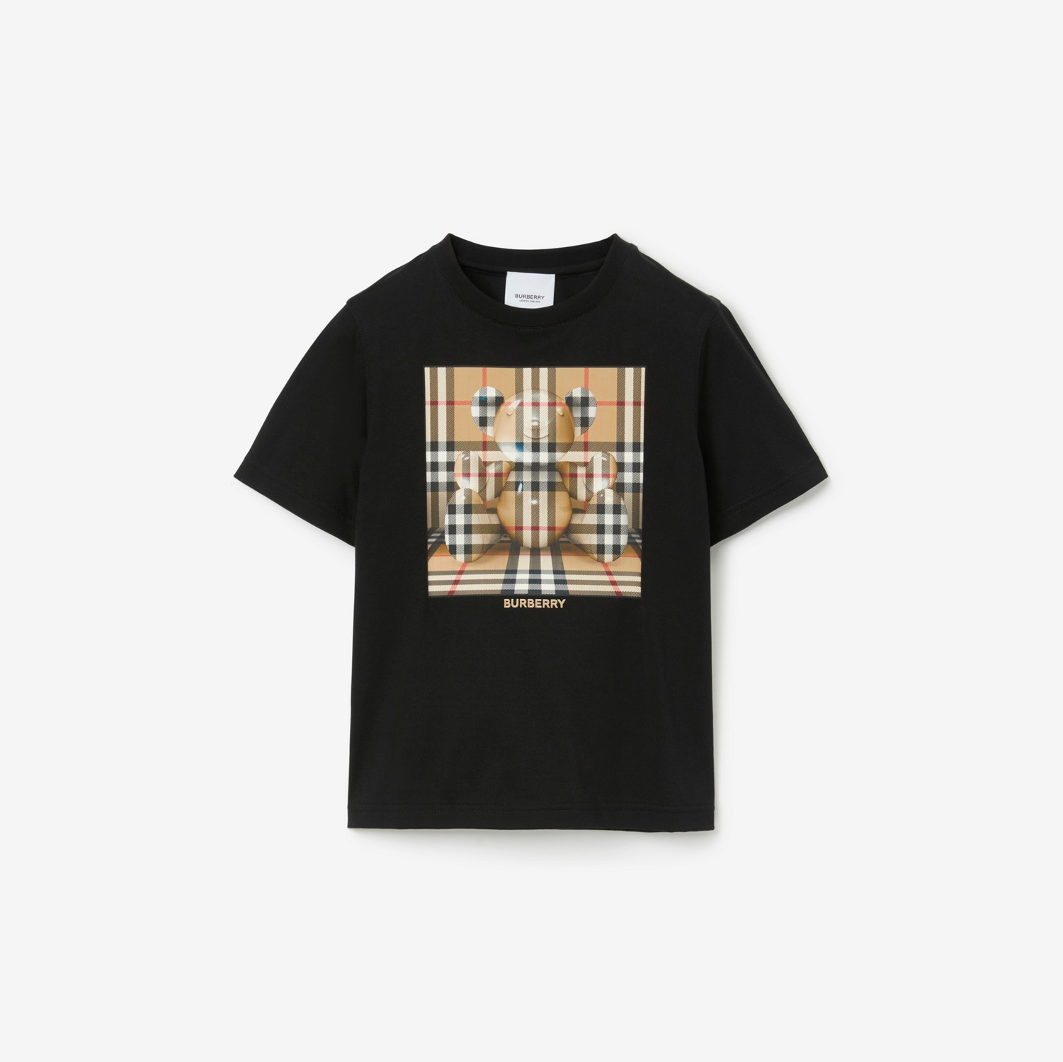 토마스 베어 코튼 티셔츠 (블랙) | Burberry®