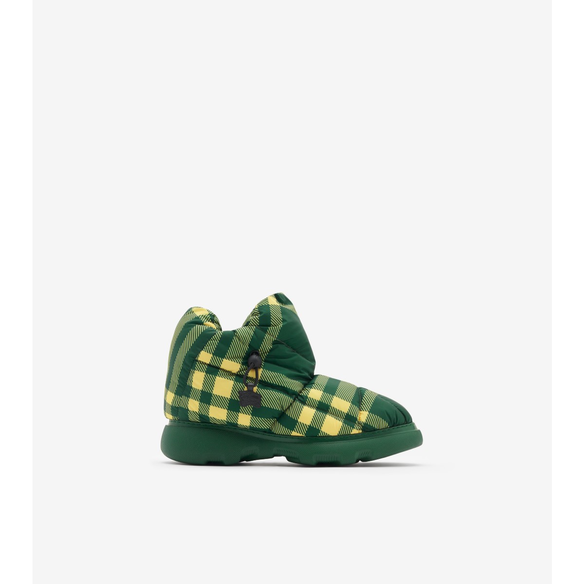 Burberry Man Ankle Boots Green Size 9 Textile Fibers In Green